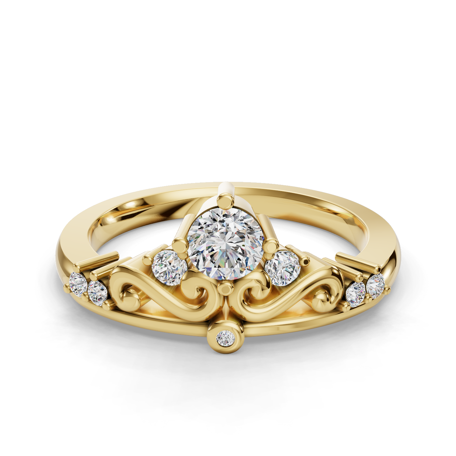 Athena Diamond Wedding Ring