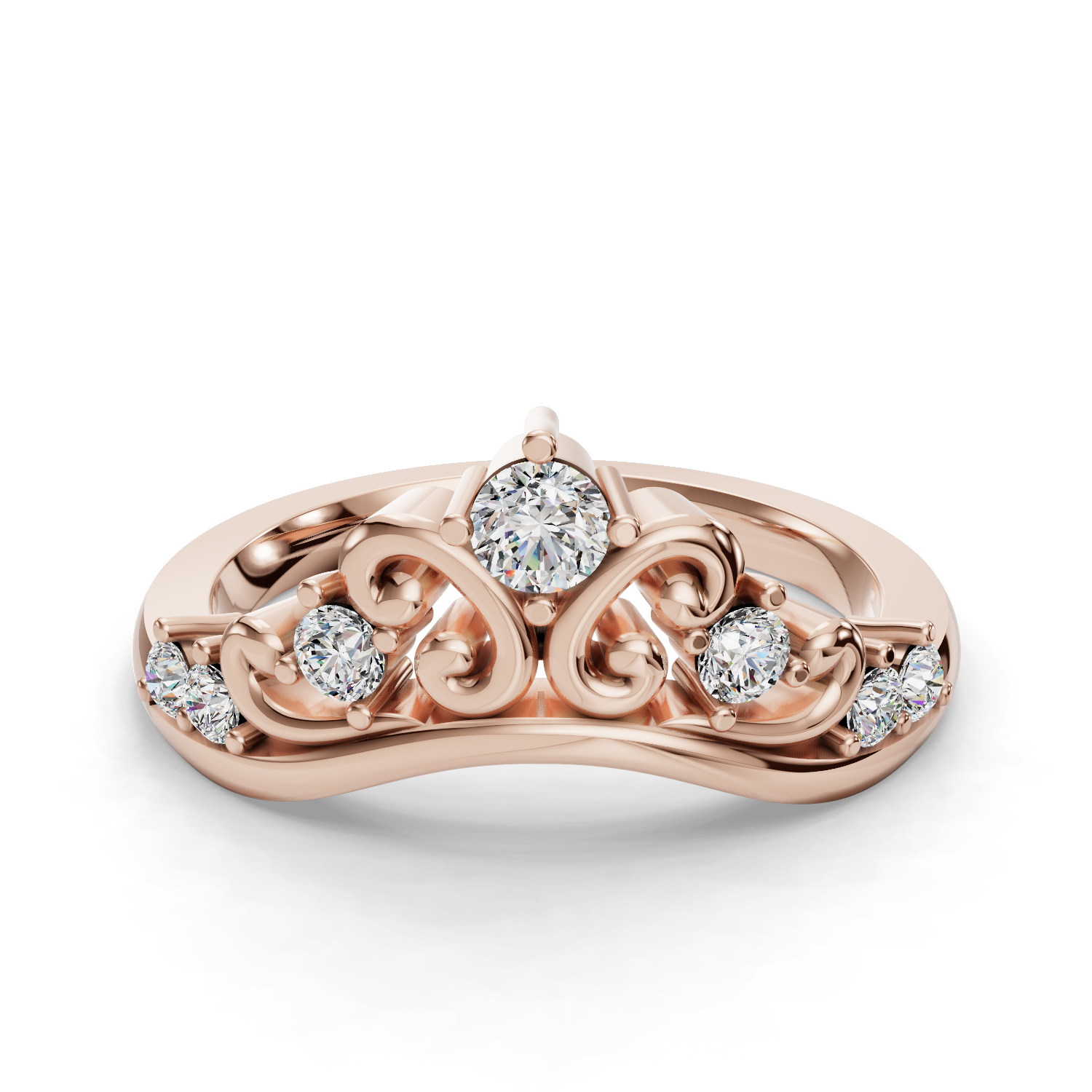 Poseidon Diamond Wedding Ring