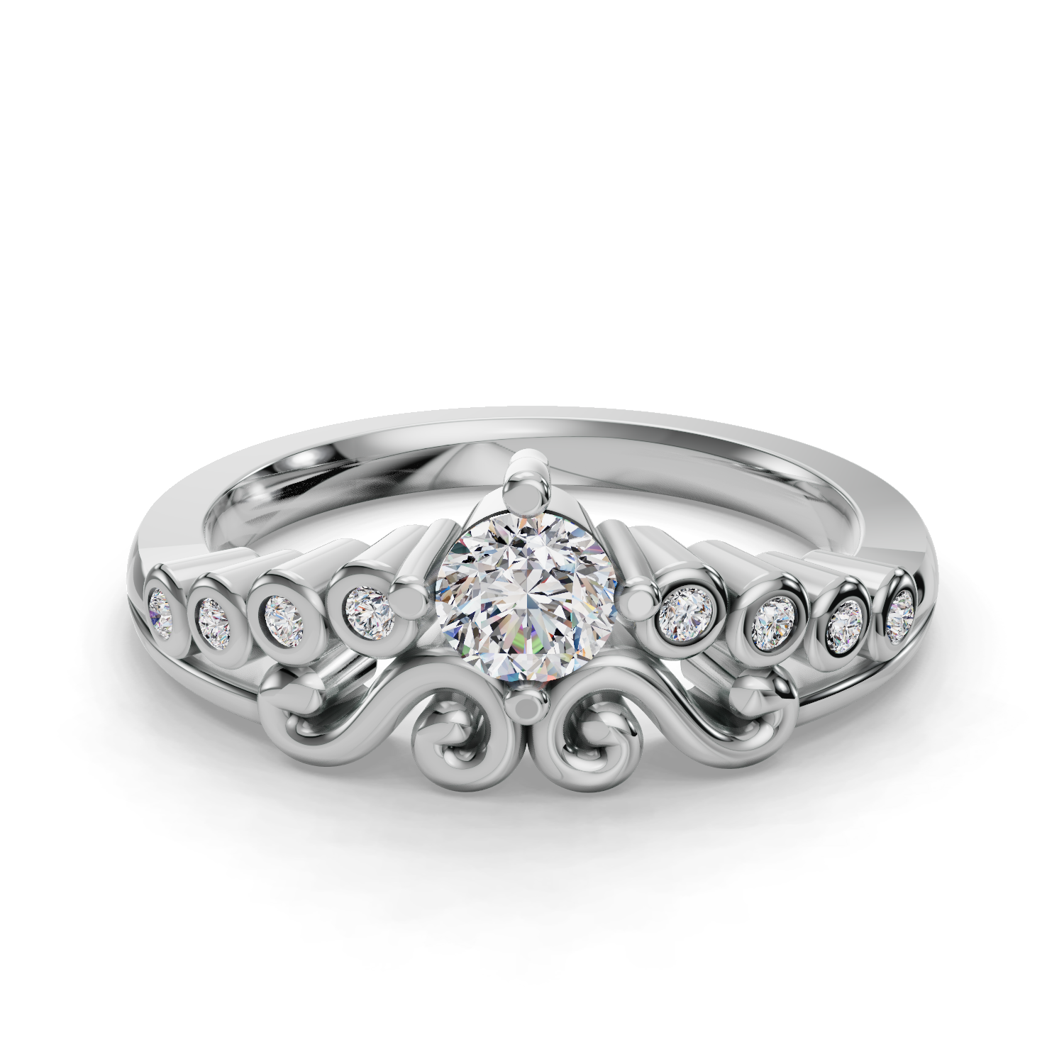 Zephyrus Diamond Wedding Ring
