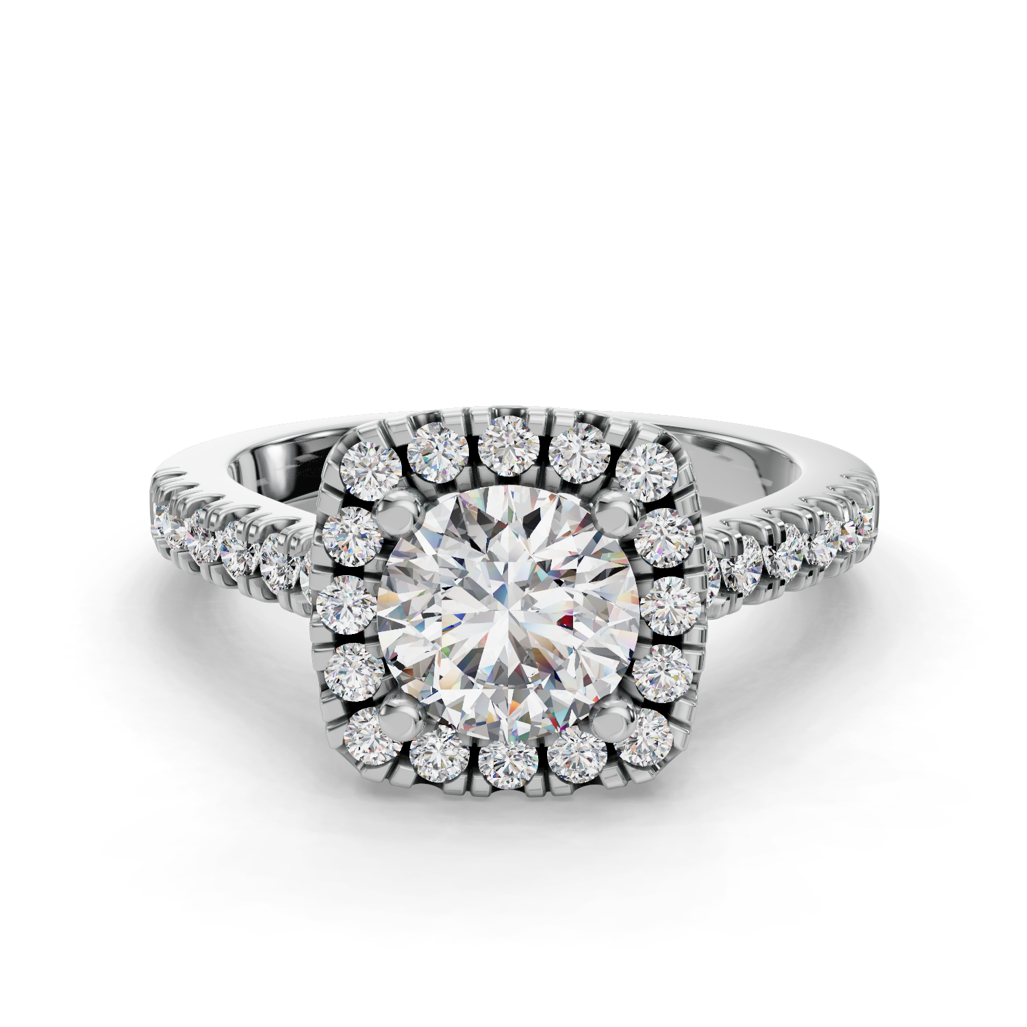 Chione Halo Engagement Ring