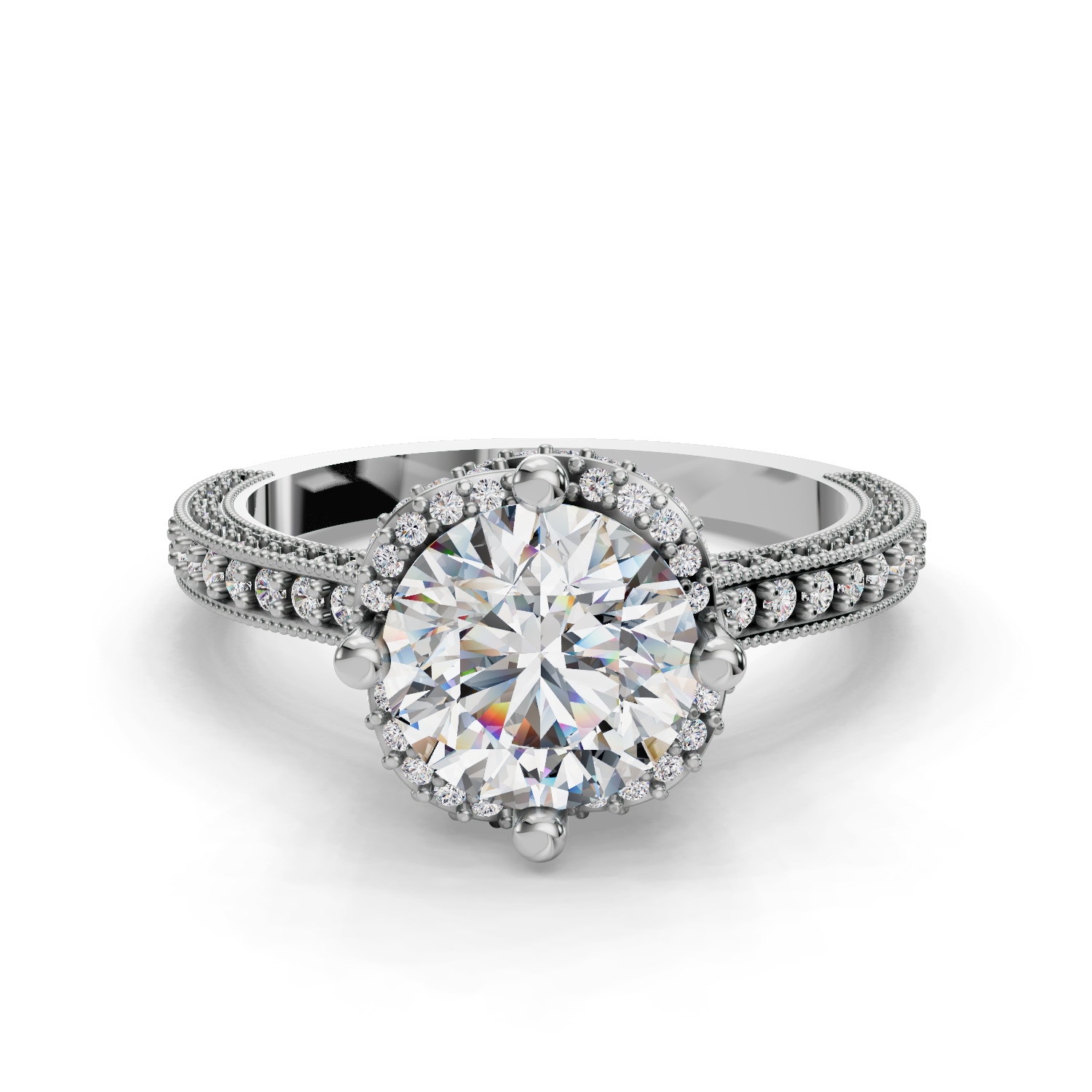 Starielle Halo Engagement Ring