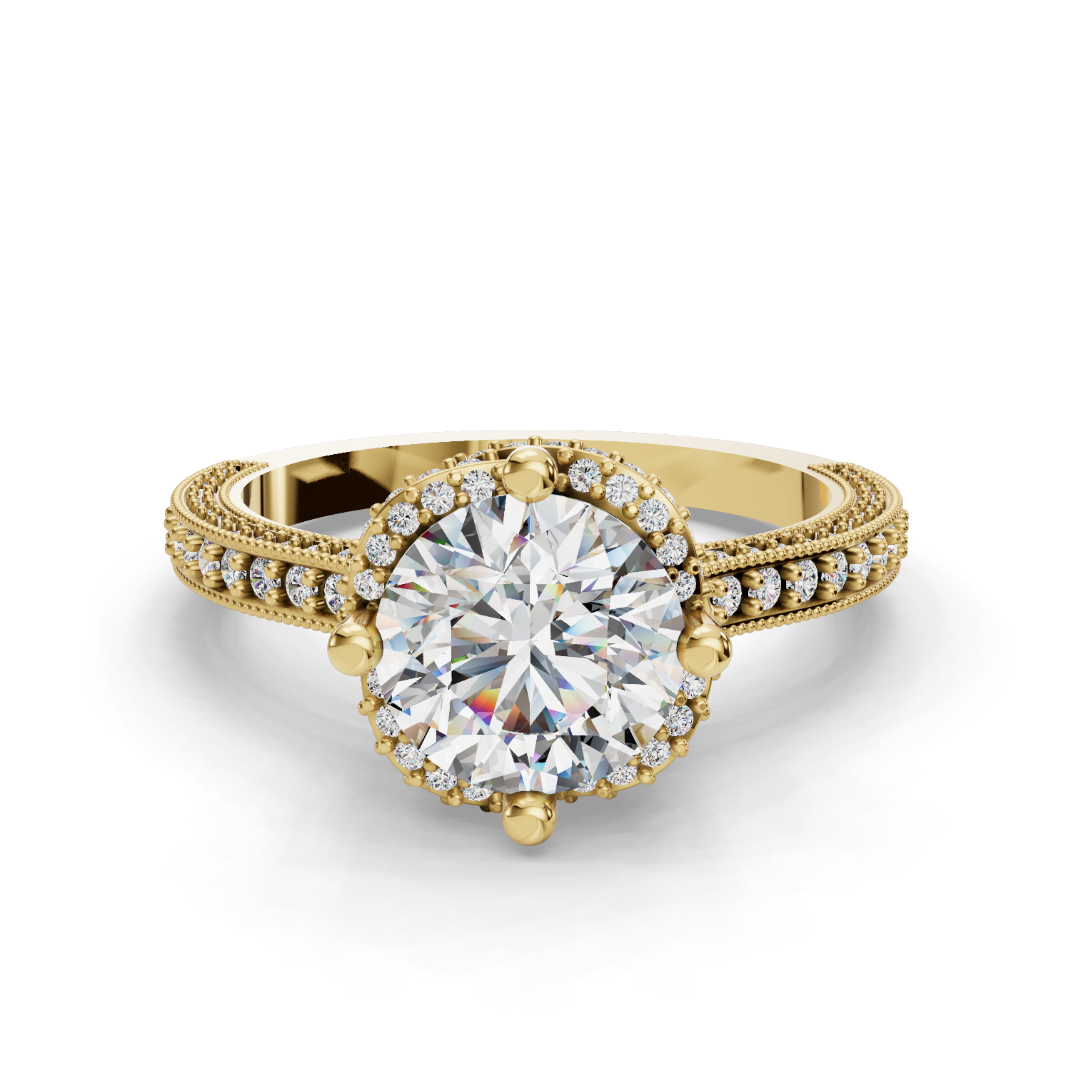 Starielle Halo Engagement Ring