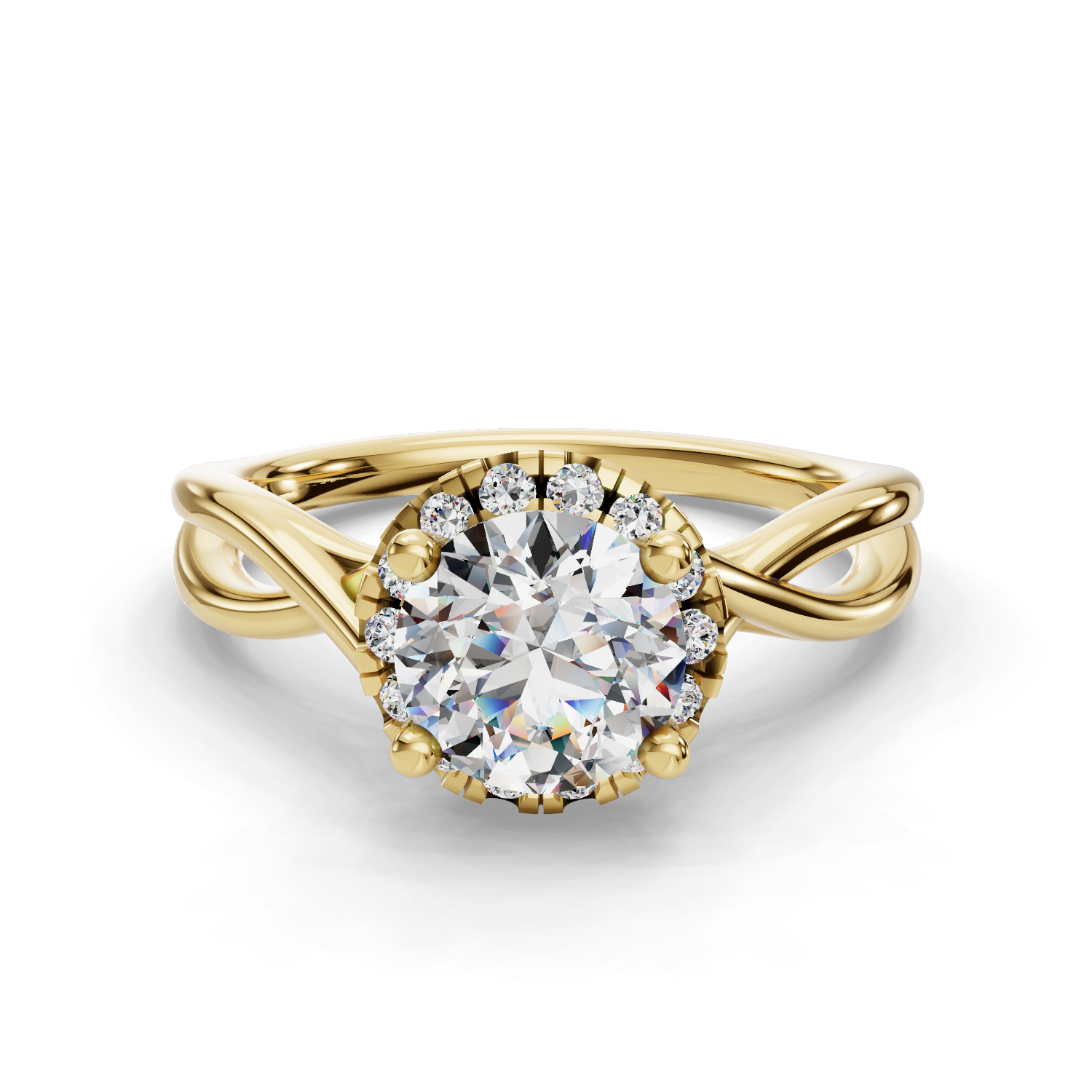 Evadne Halo Engagement Ring