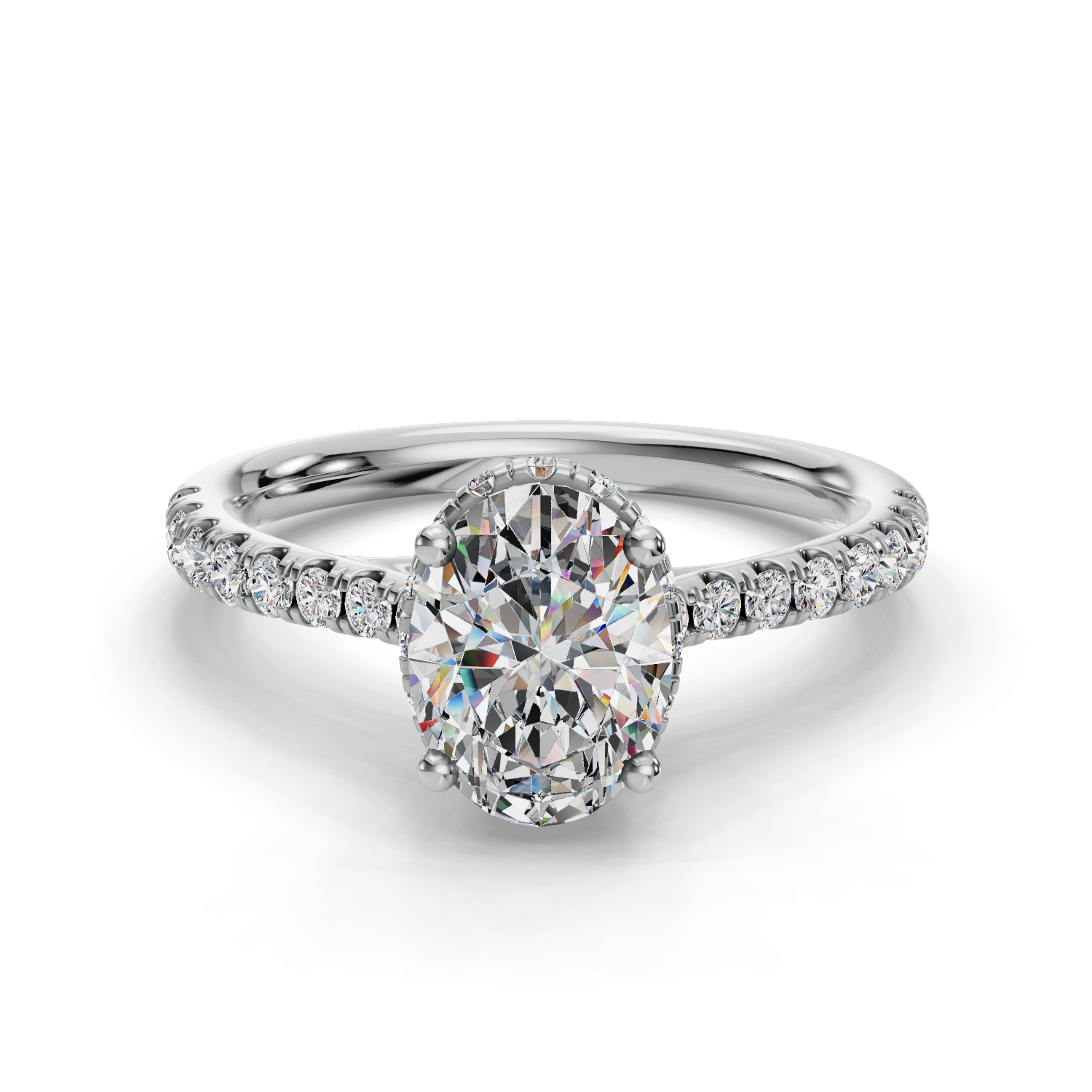 Starpetal Half Coverage Engagement Ring