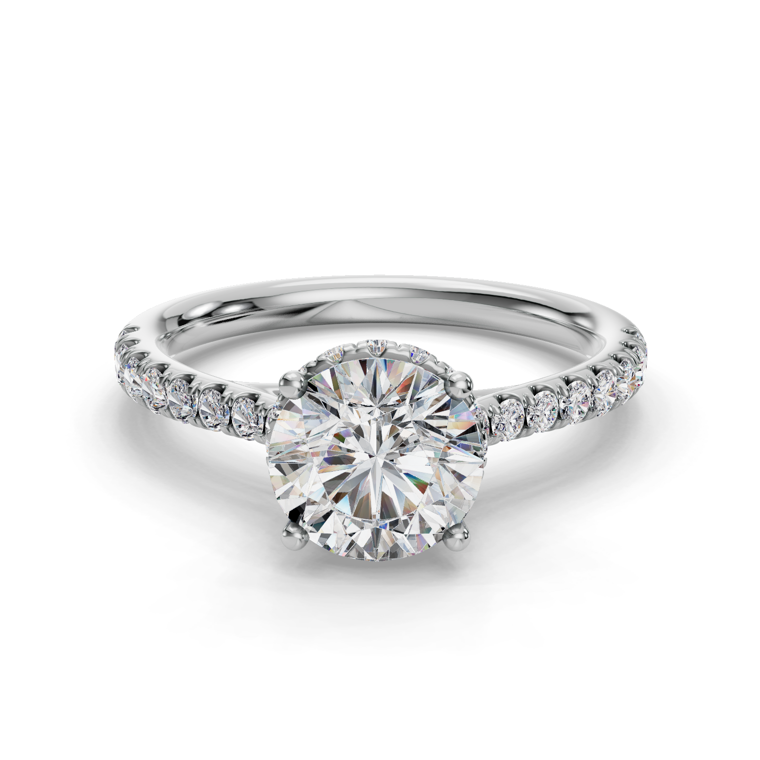 Starpetal Half Coverage Engagement Ring