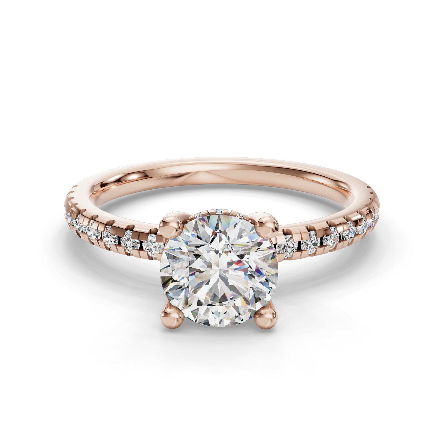 Sunset Half Coverage Engagement Ring