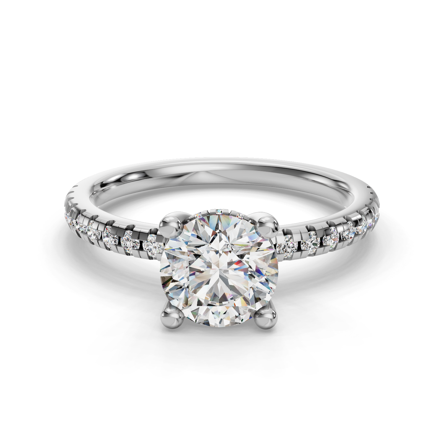 Sunset Half Coverage Engagement Ring