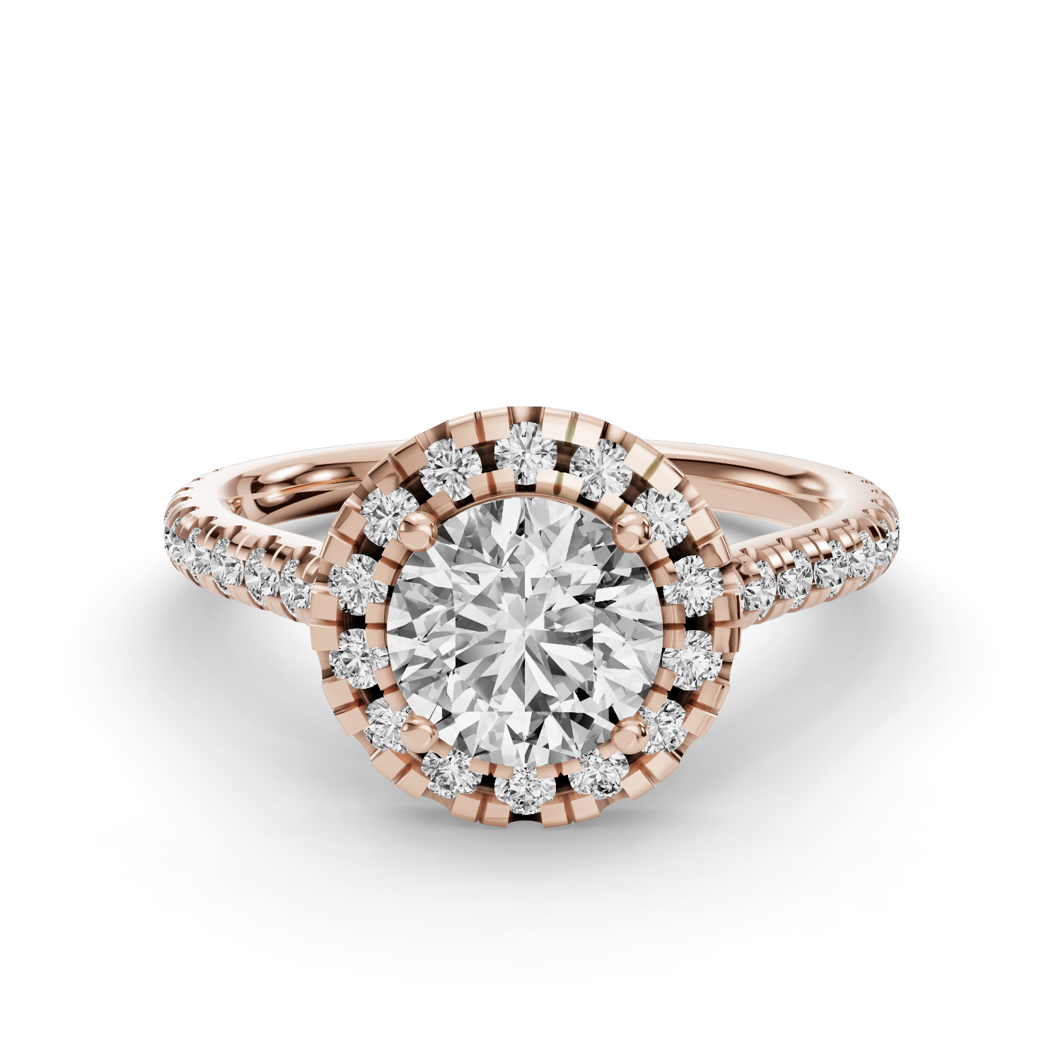 Velvet Crown Halo Engagement Ring