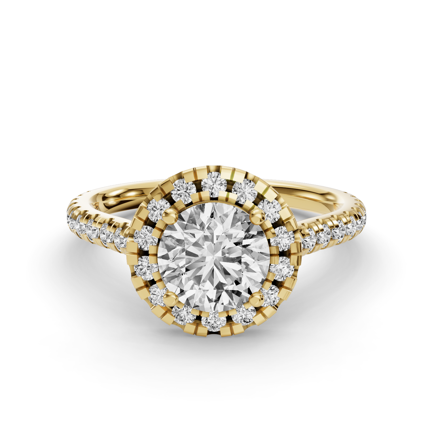 Velvet Crown Halo Engagement Ring