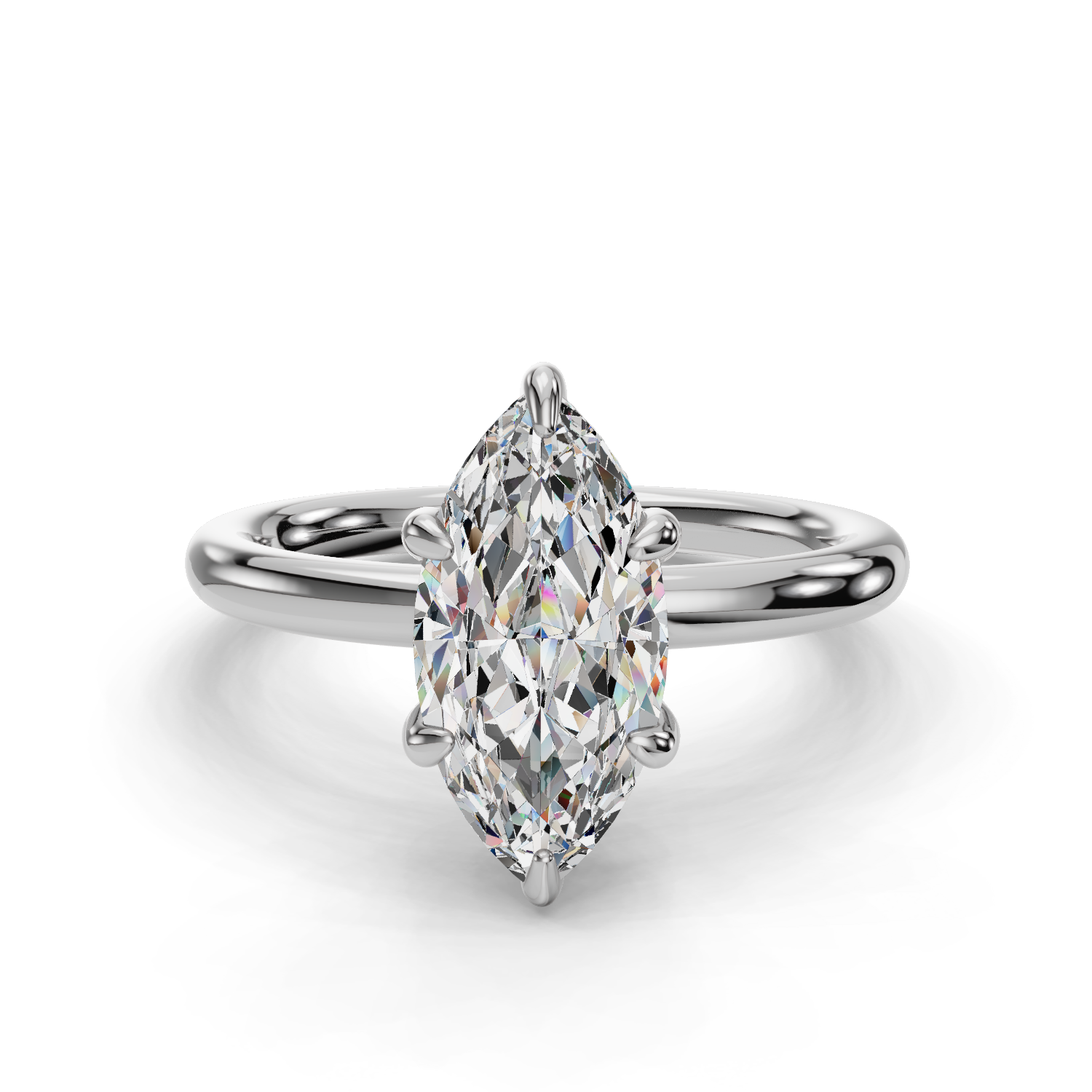 Ceres Hidden Halo Engagement Ring