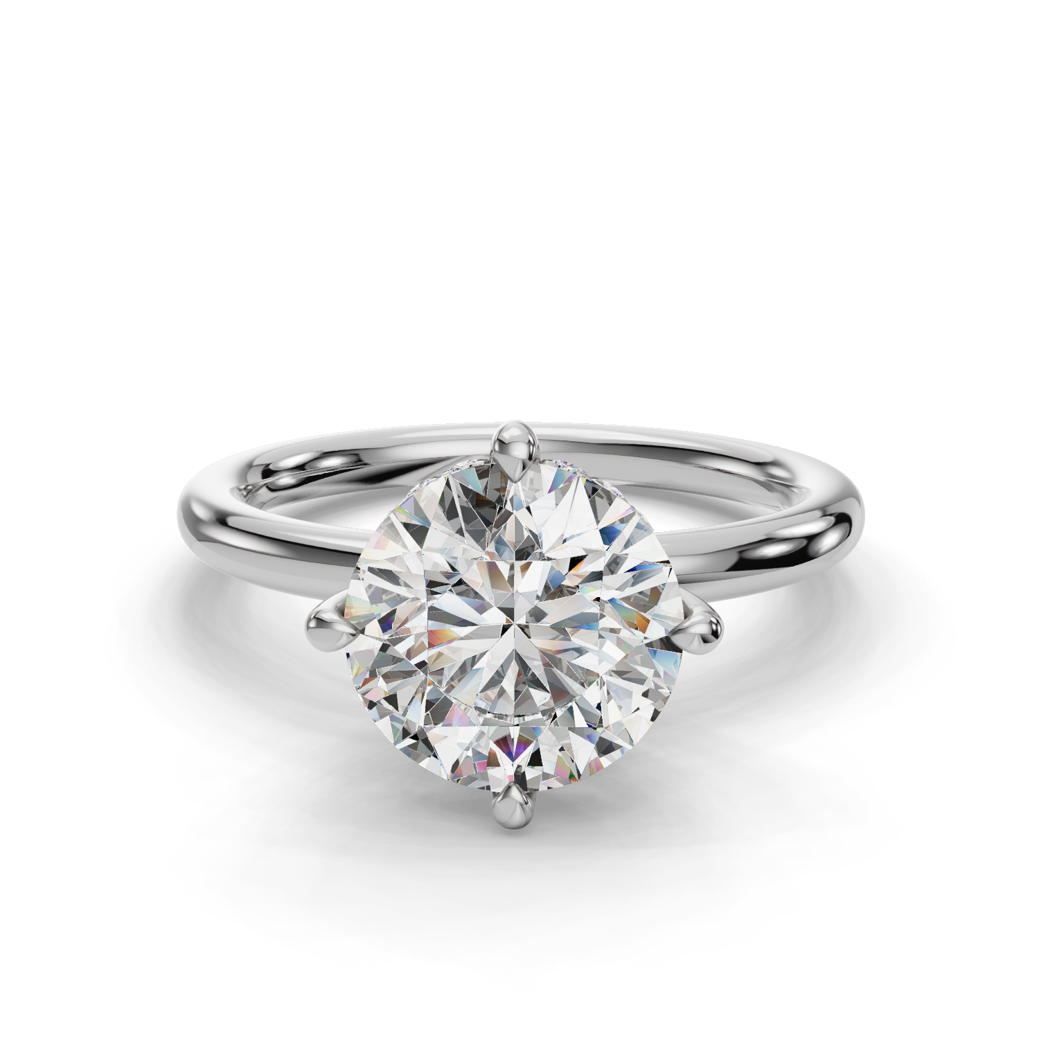 Hypnos Hidden Halo Engagement Ring