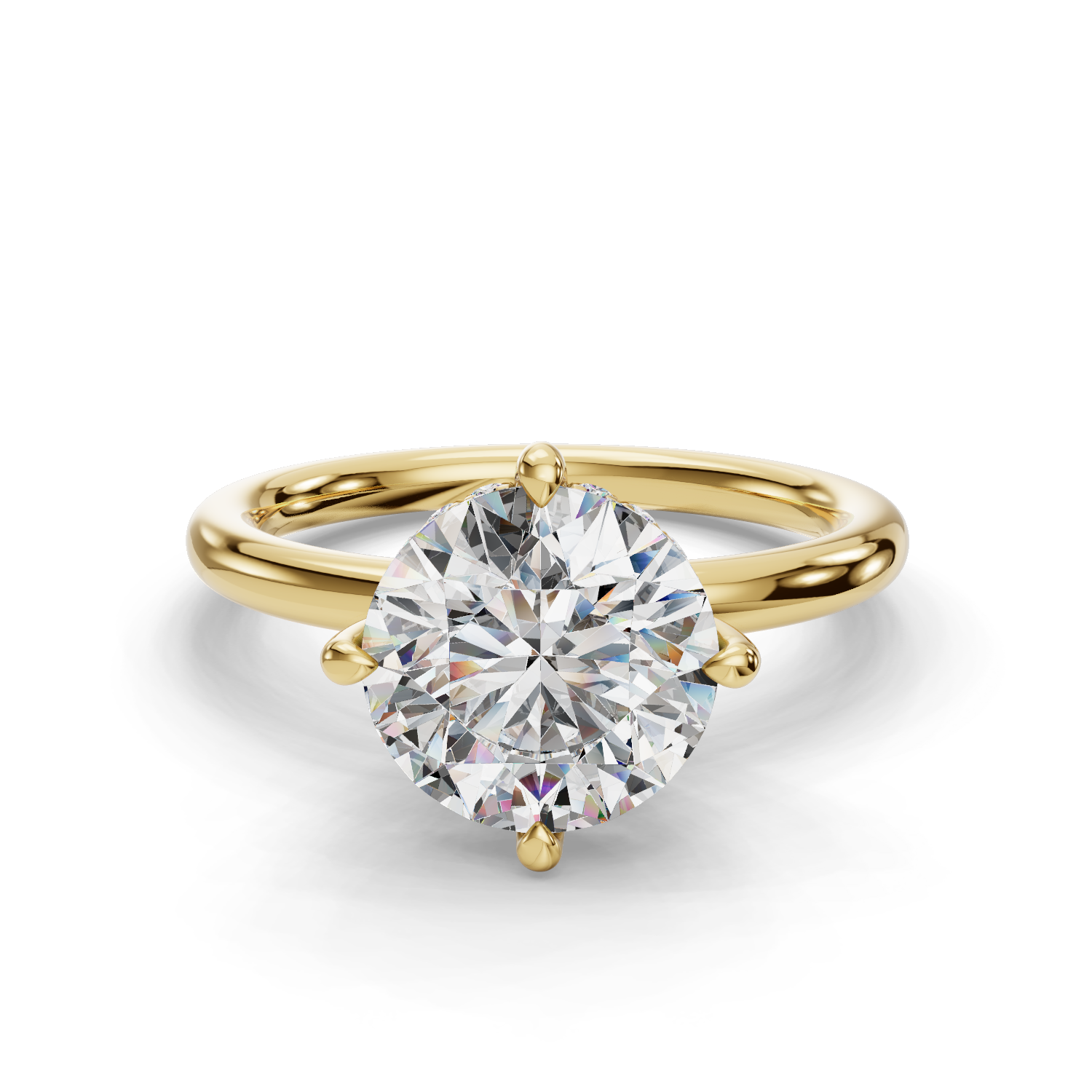 Hypnos Hidden Halo Engagement Ring