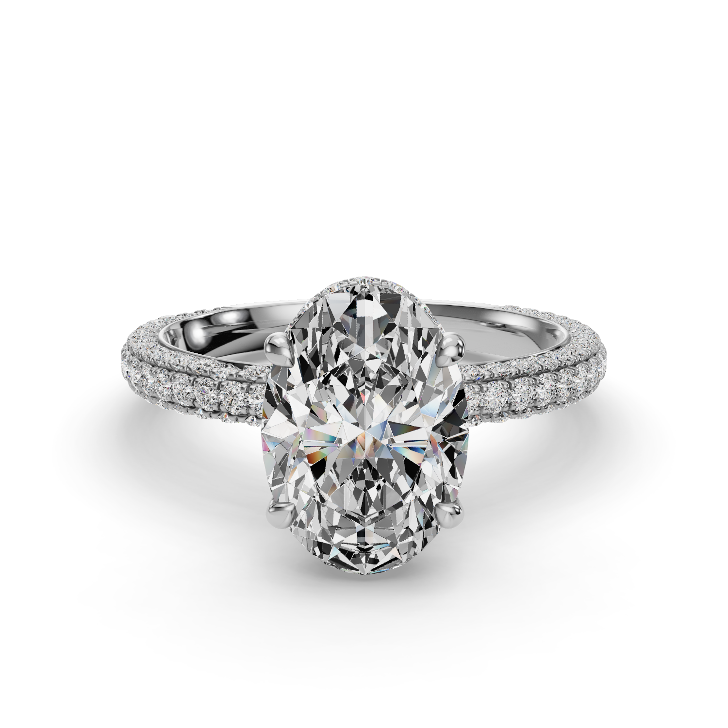 Imperial Three-Quarter Coverage Engagement Ring