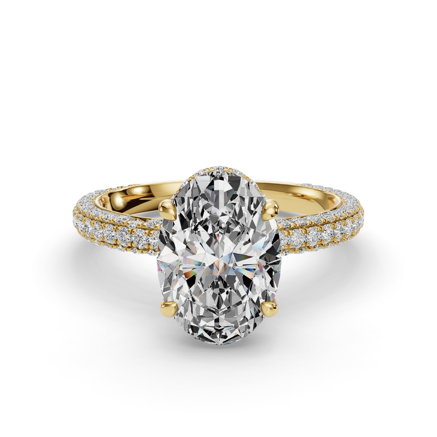 Imperial Three-Quarter Coverage Engagement Ring
