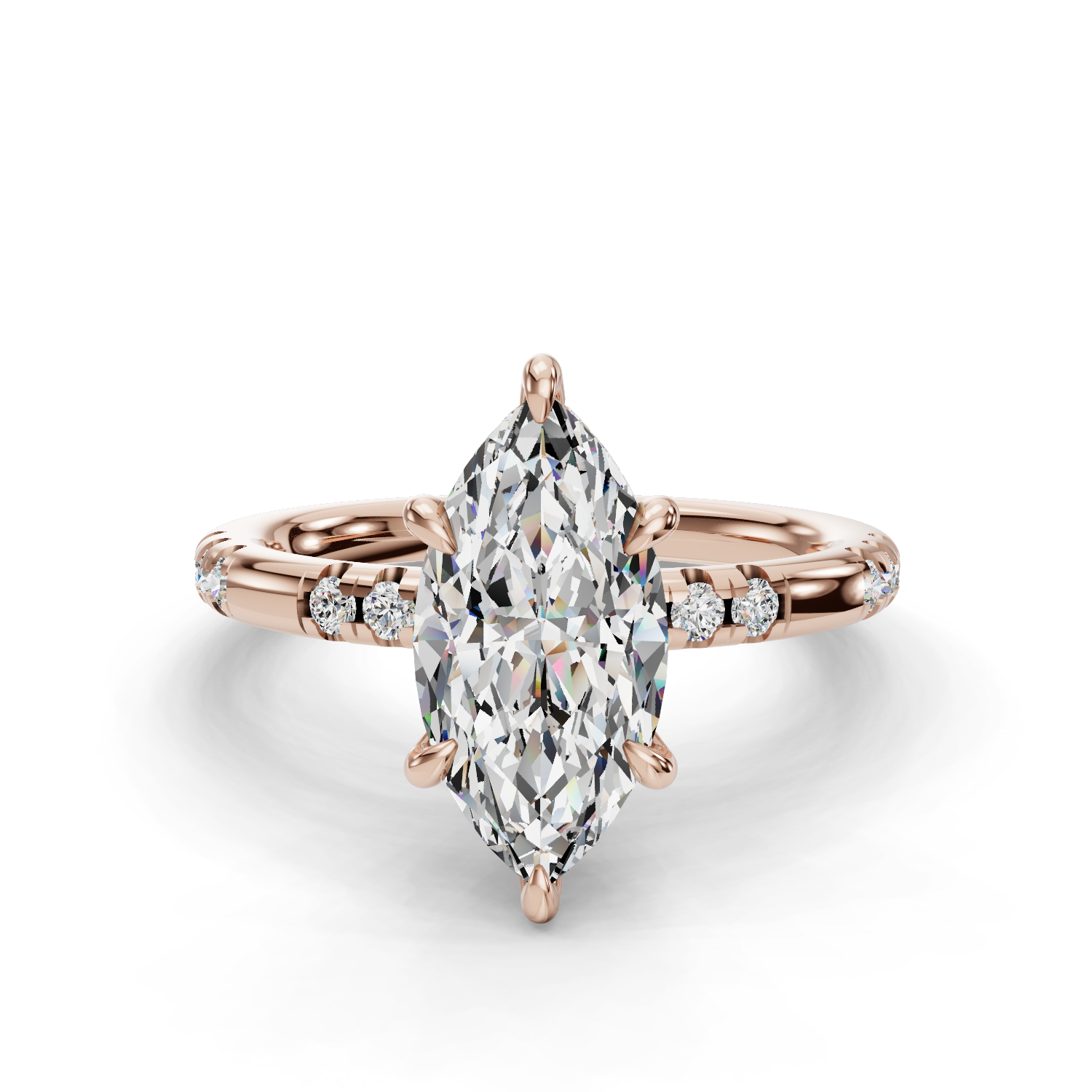Amara Hidden Halo Engagement Ring