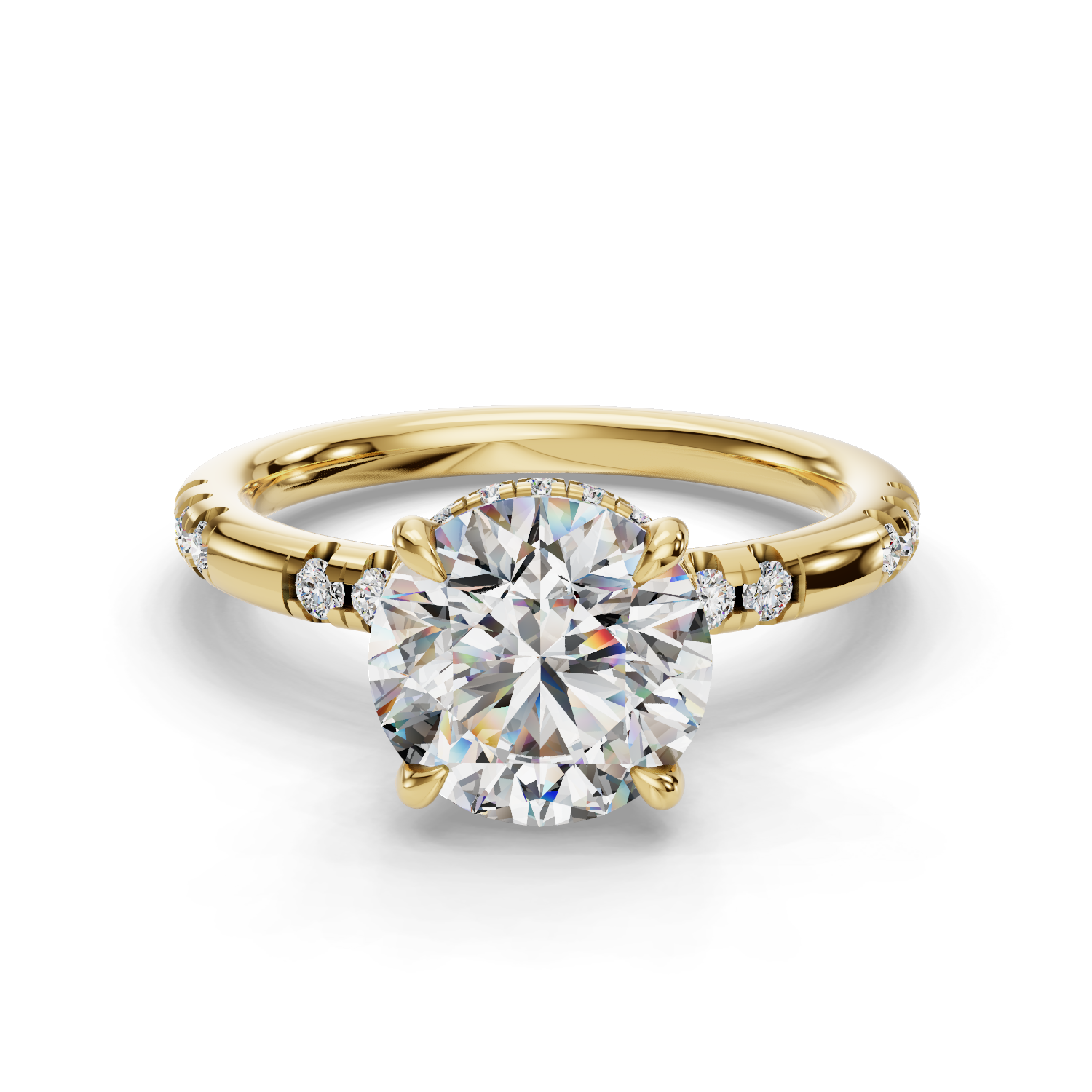 Amara Hidden Halo Engagement Ring