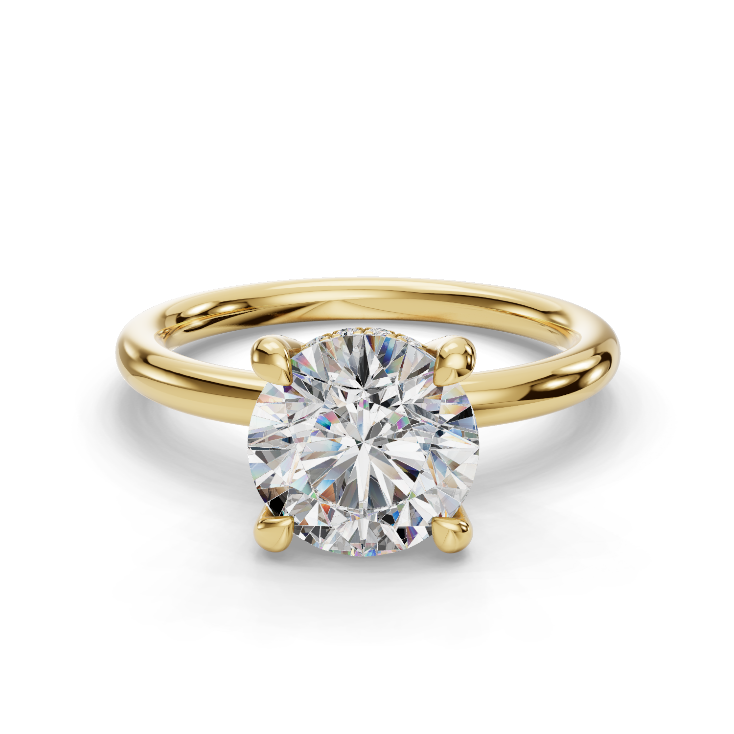 Phoebe Hidden Halo Engagement Ring