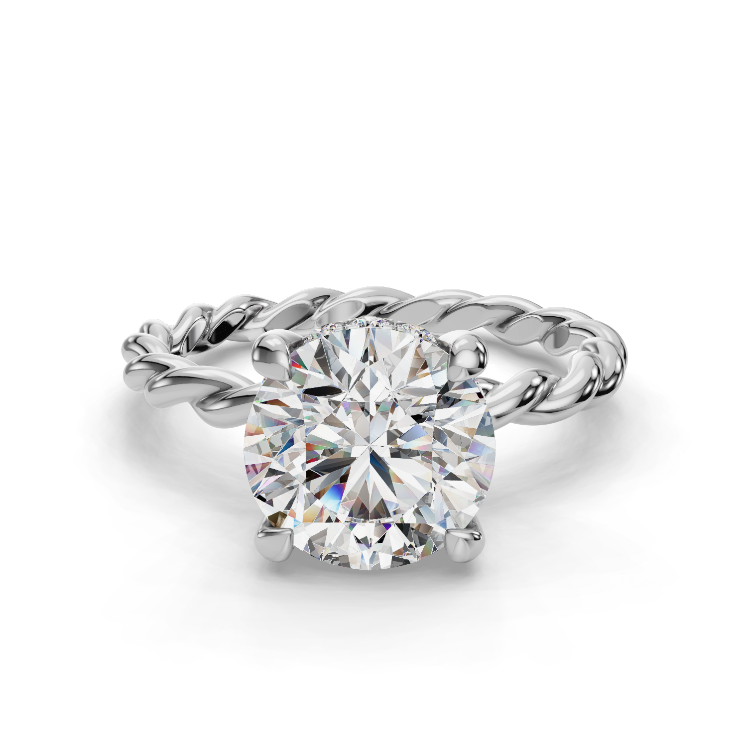 Hecate Hidden Halo Engagement Ring