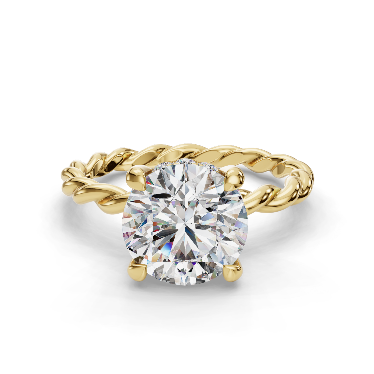 Hecate Hidden Halo Engagement Ring