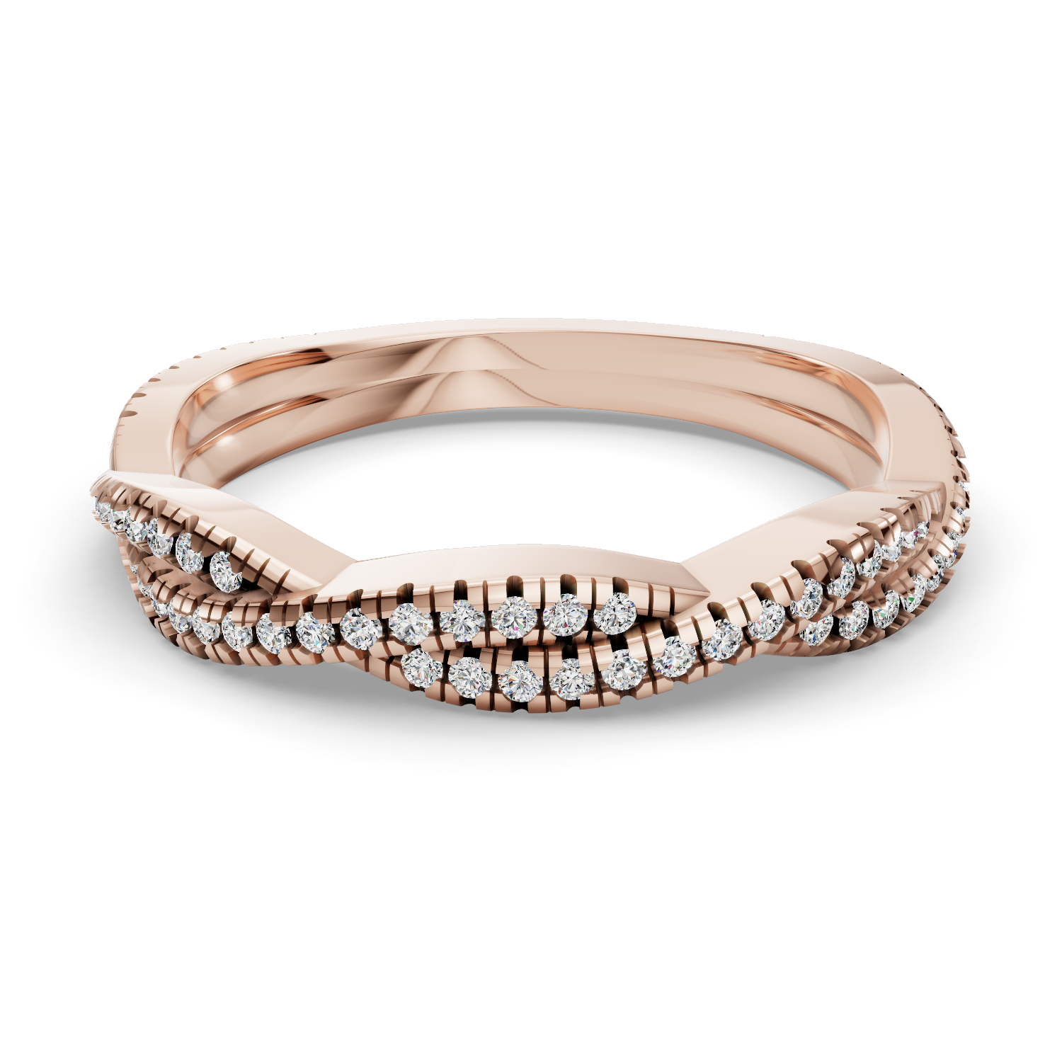 Twin Flame Diamond Wedding Ring