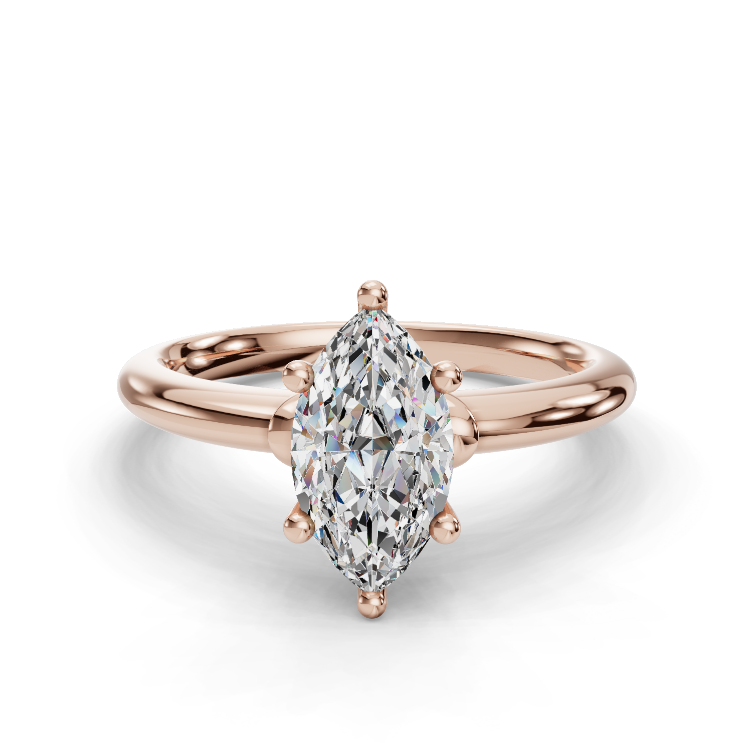 Tulip Solitaire Engagement Ring