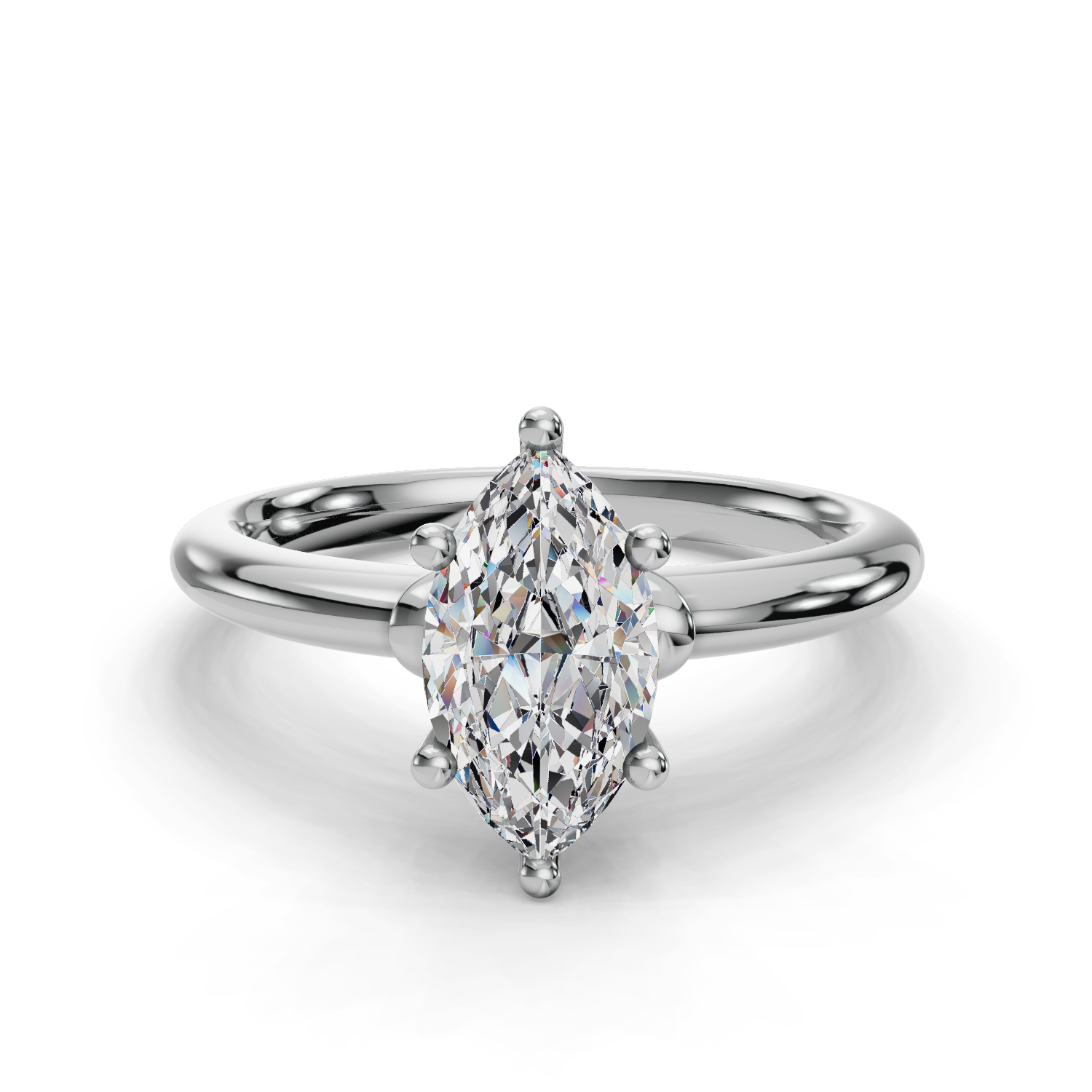 Tulip Solitaire Engagement Ring