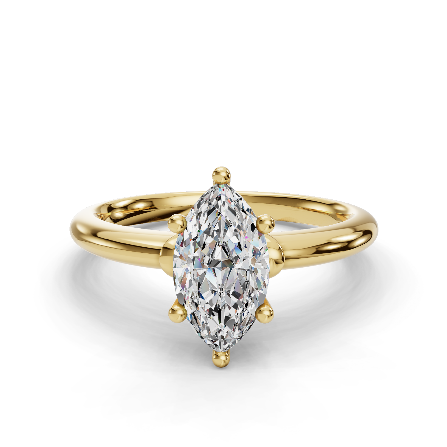 Tulip Solitaire Engagement Ring
