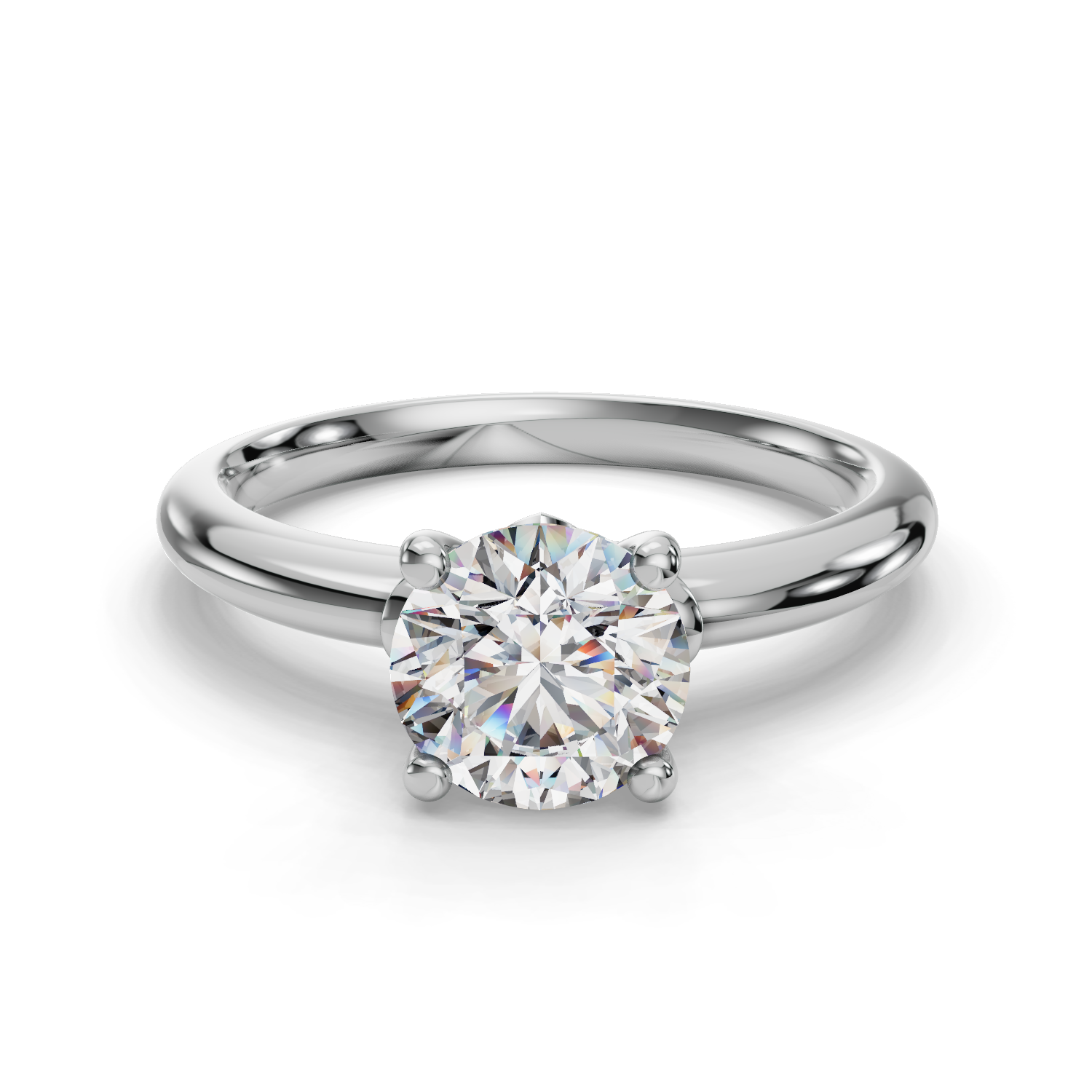 Tulip Solitaire Engagement Ring