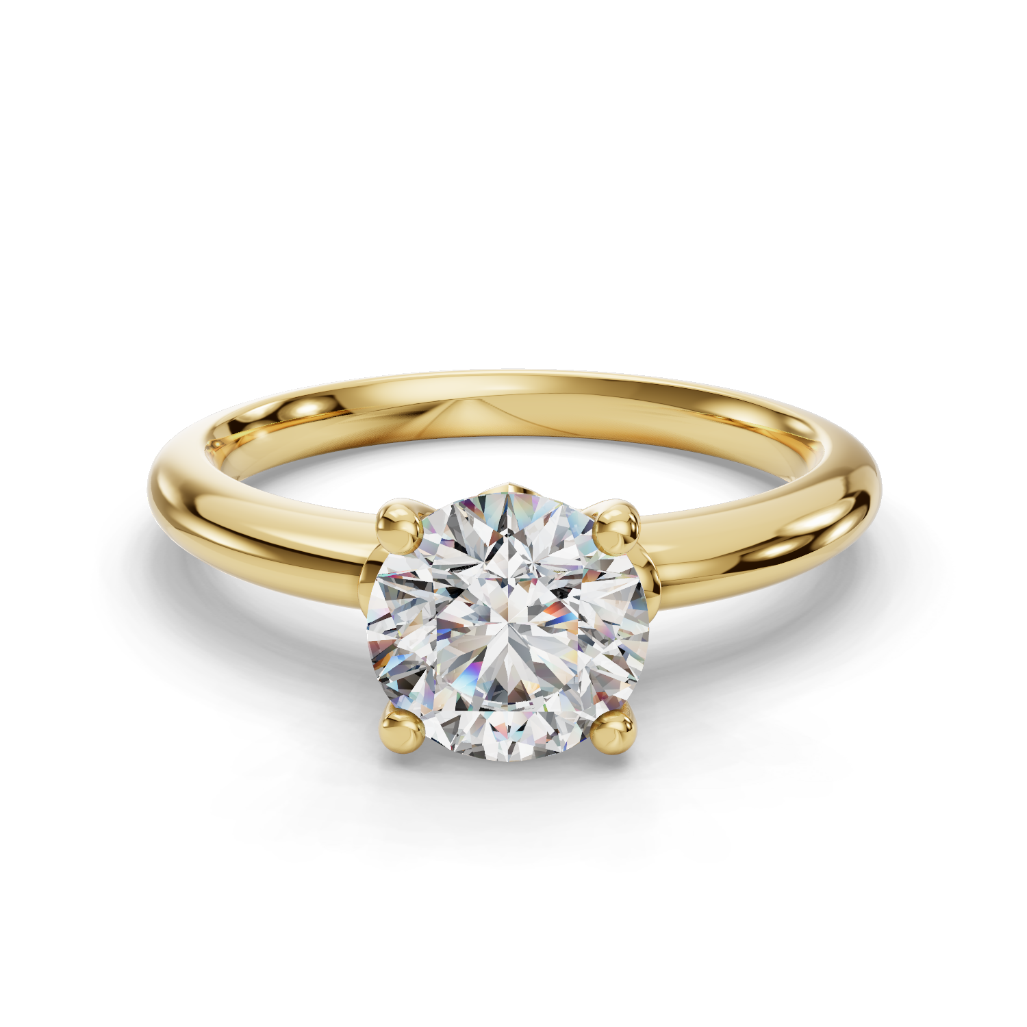 Tulip Solitaire Engagement Ring