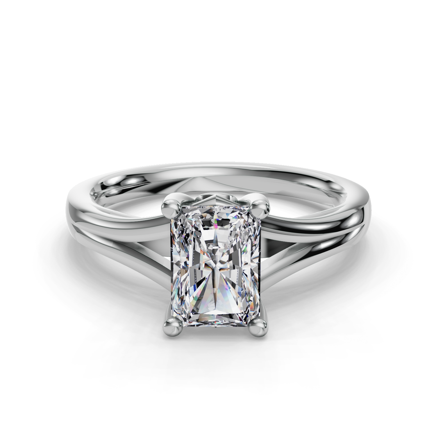 Cathedral Solitaire Engagement Ring