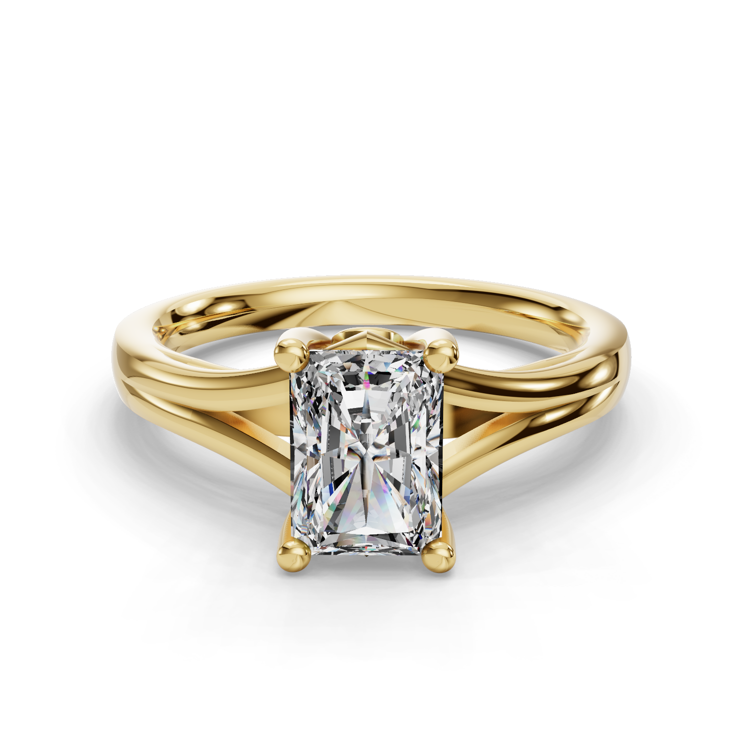 Cathedral Solitaire Engagement Ring