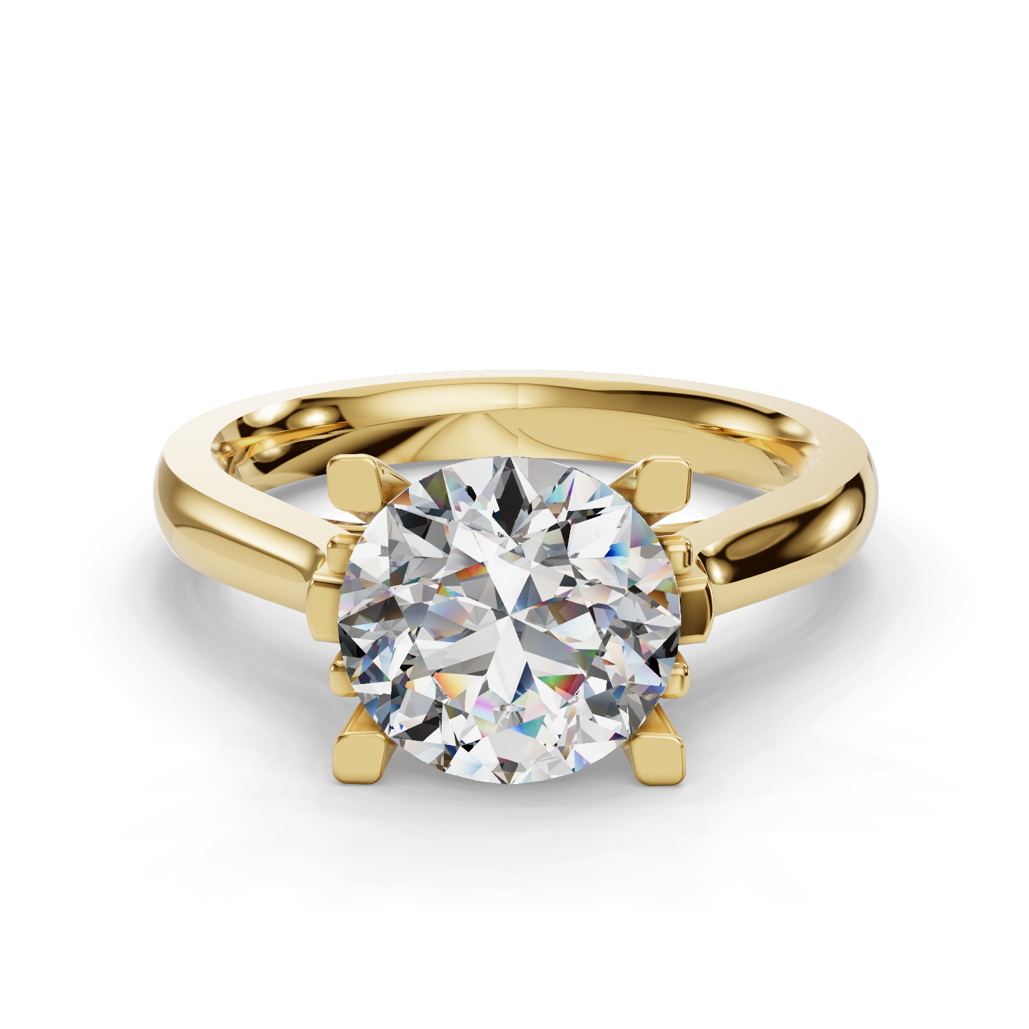 Iris Eight-Prong Solitaire Engagement Ring