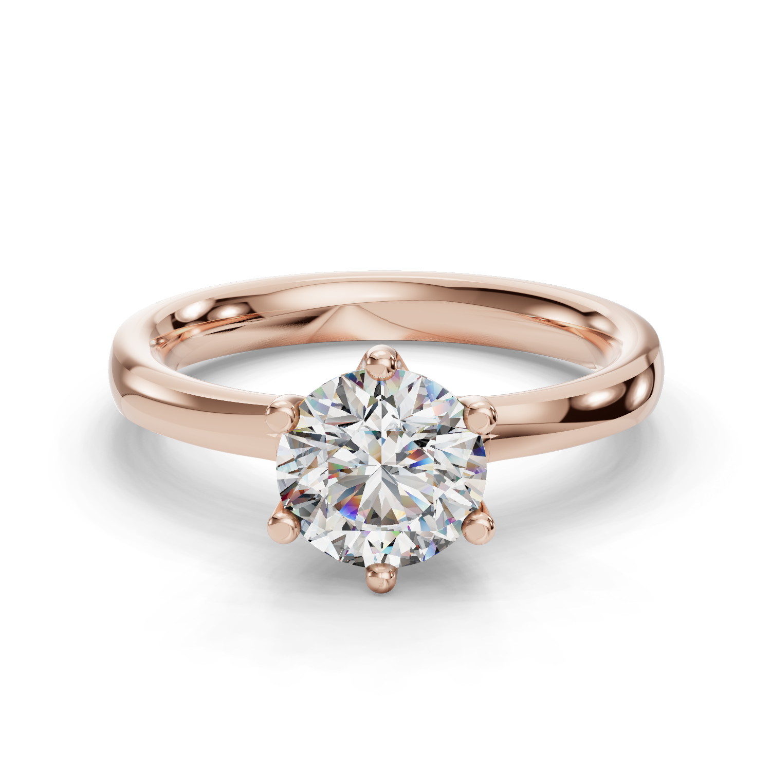 Rhea Six-Prong Solitaire Engagement Ring