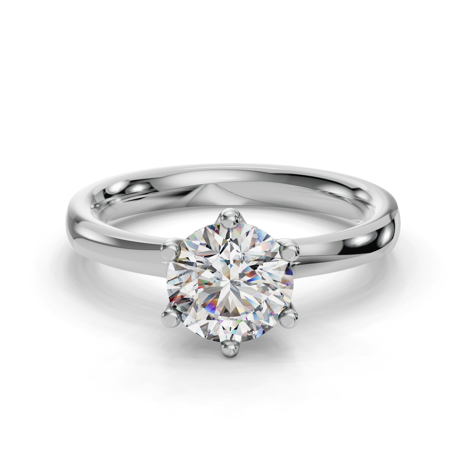 Rhea Six-Prong Solitaire Engagement Ring