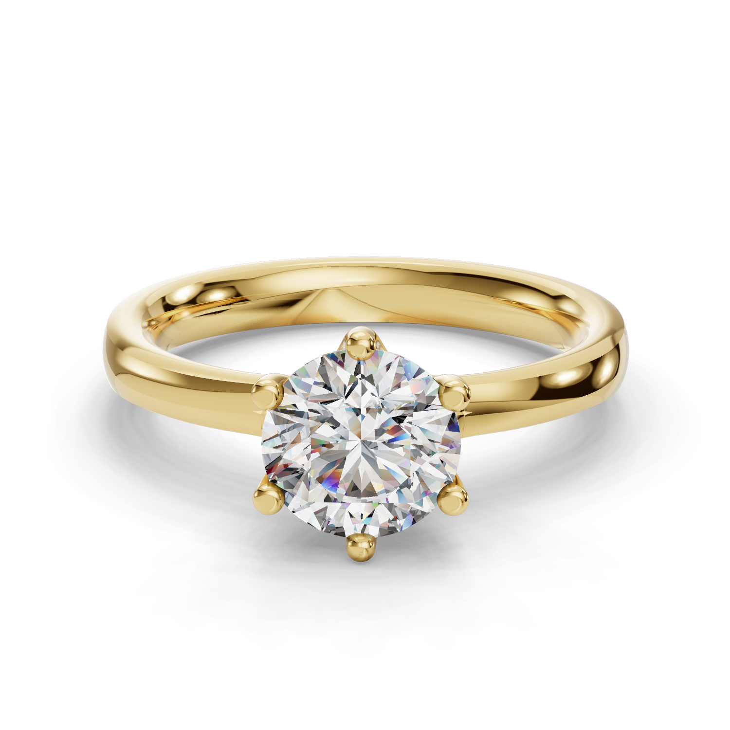 Rhea Six-Prong Solitaire Engagement Ring