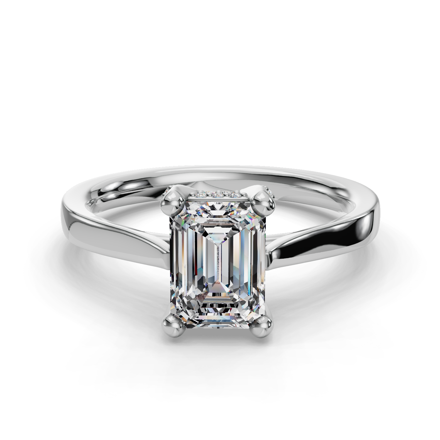 Apollo Hidden Halo Engagement Ring