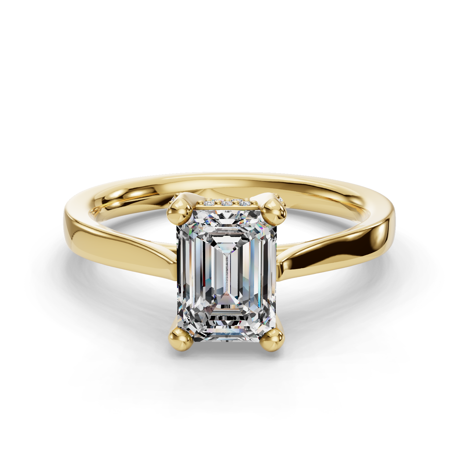 Apollo Hidden Halo Engagement Ring