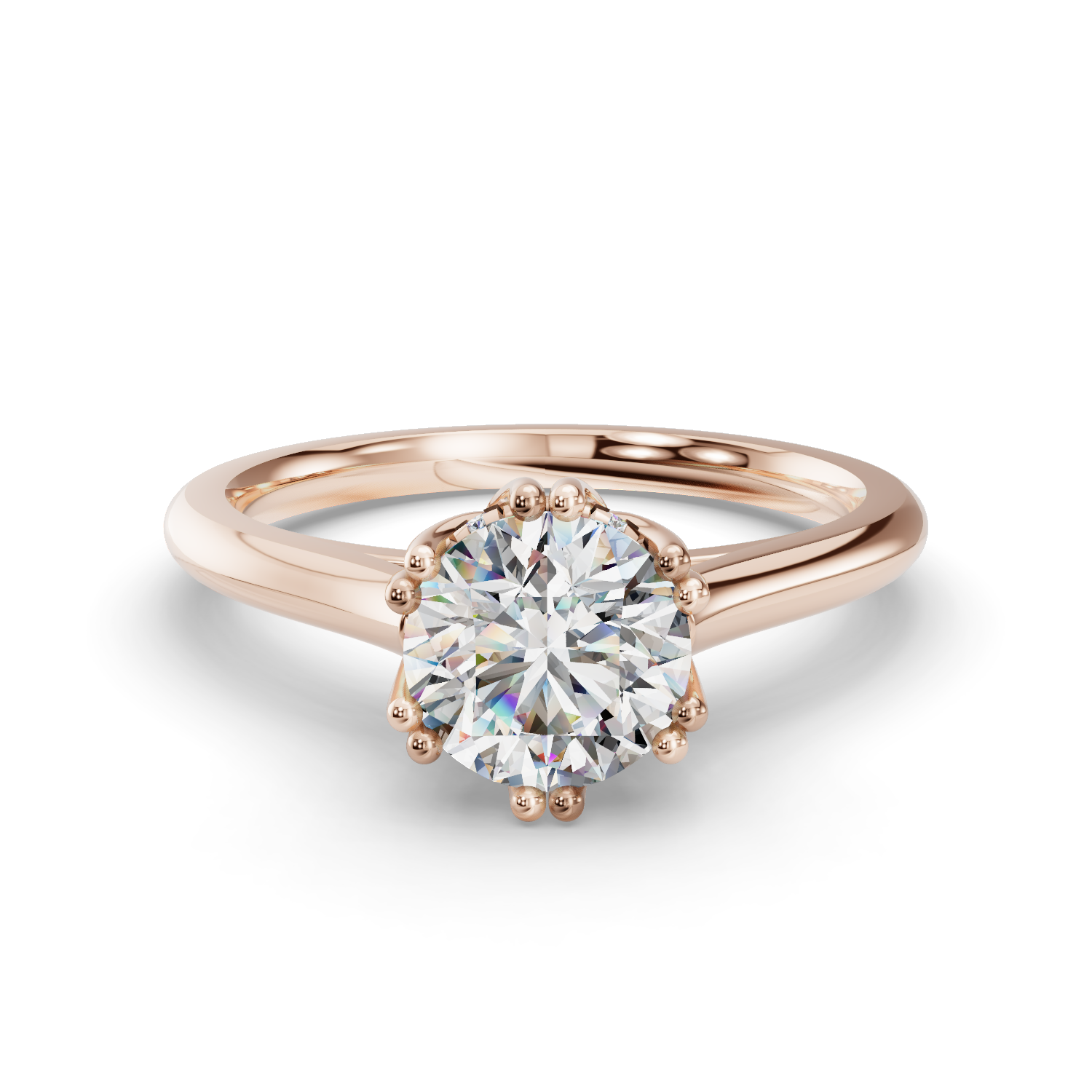 Tyche Eight-Prong Solitaire Engagement Ring