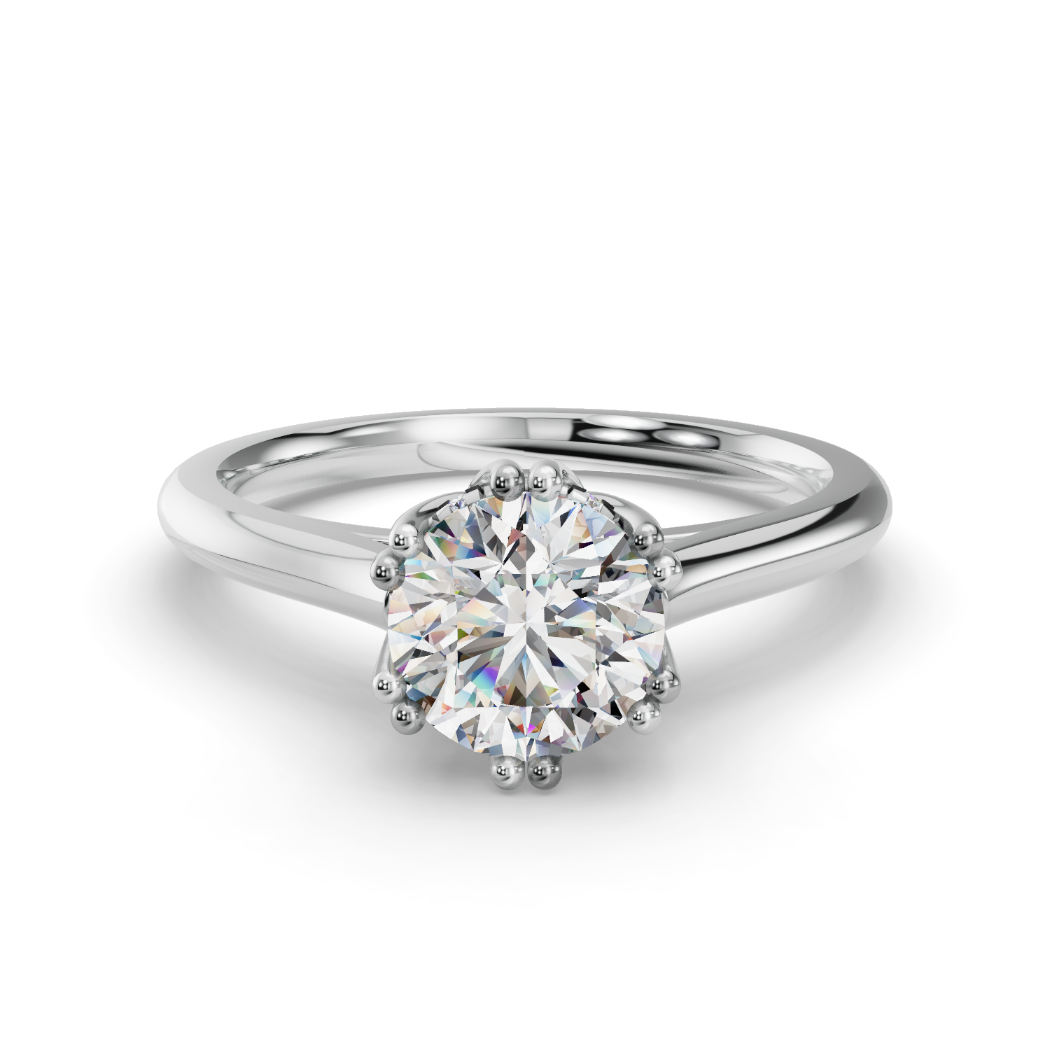 Tyche Eight-Prong Solitaire Engagement Ring