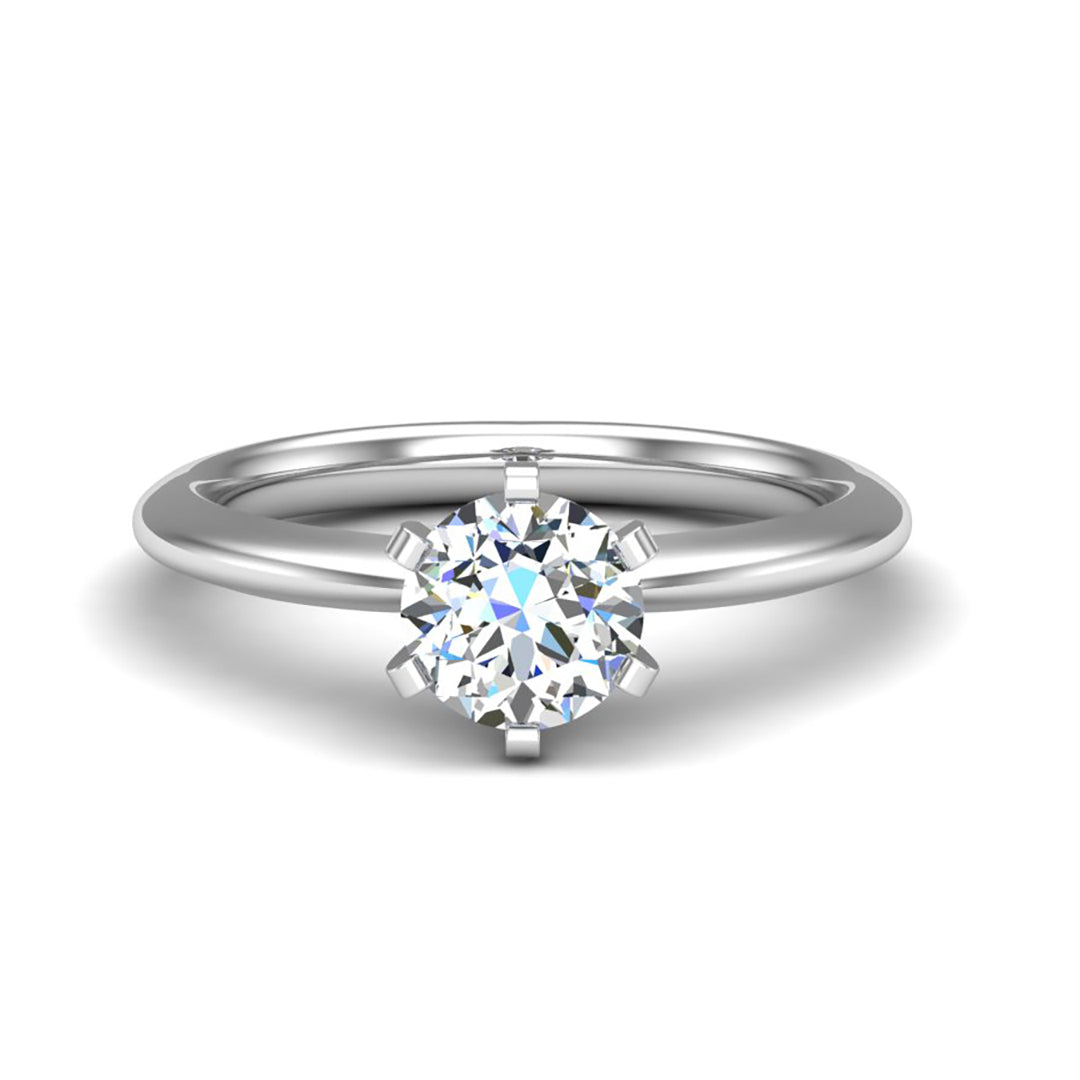 Pontus Six-Prong Solitaire Engagement Ring