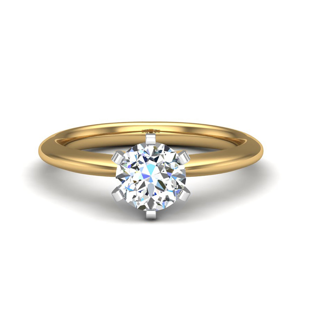 Pontus Six-Prong Solitaire Engagement Ring