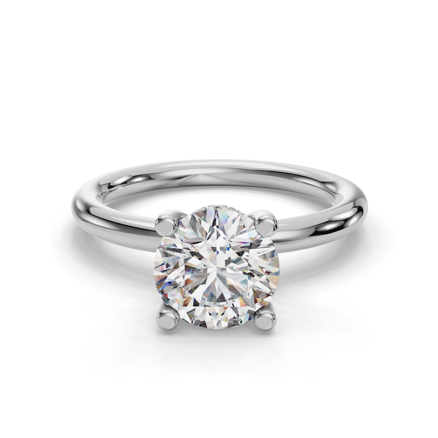 Diana Hidden Halo Engagement Ring