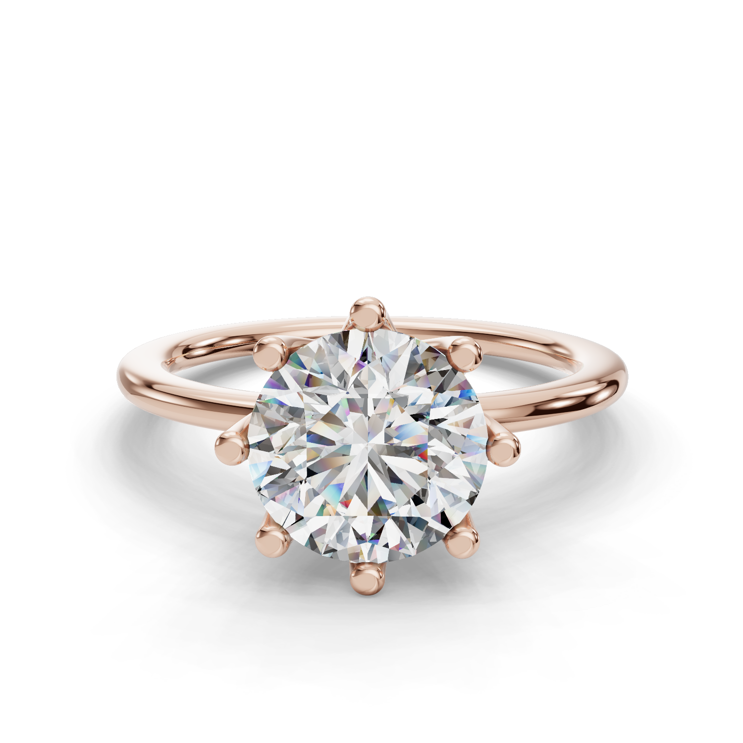 Castor Eight-Prong Solitaire Engagement Ring