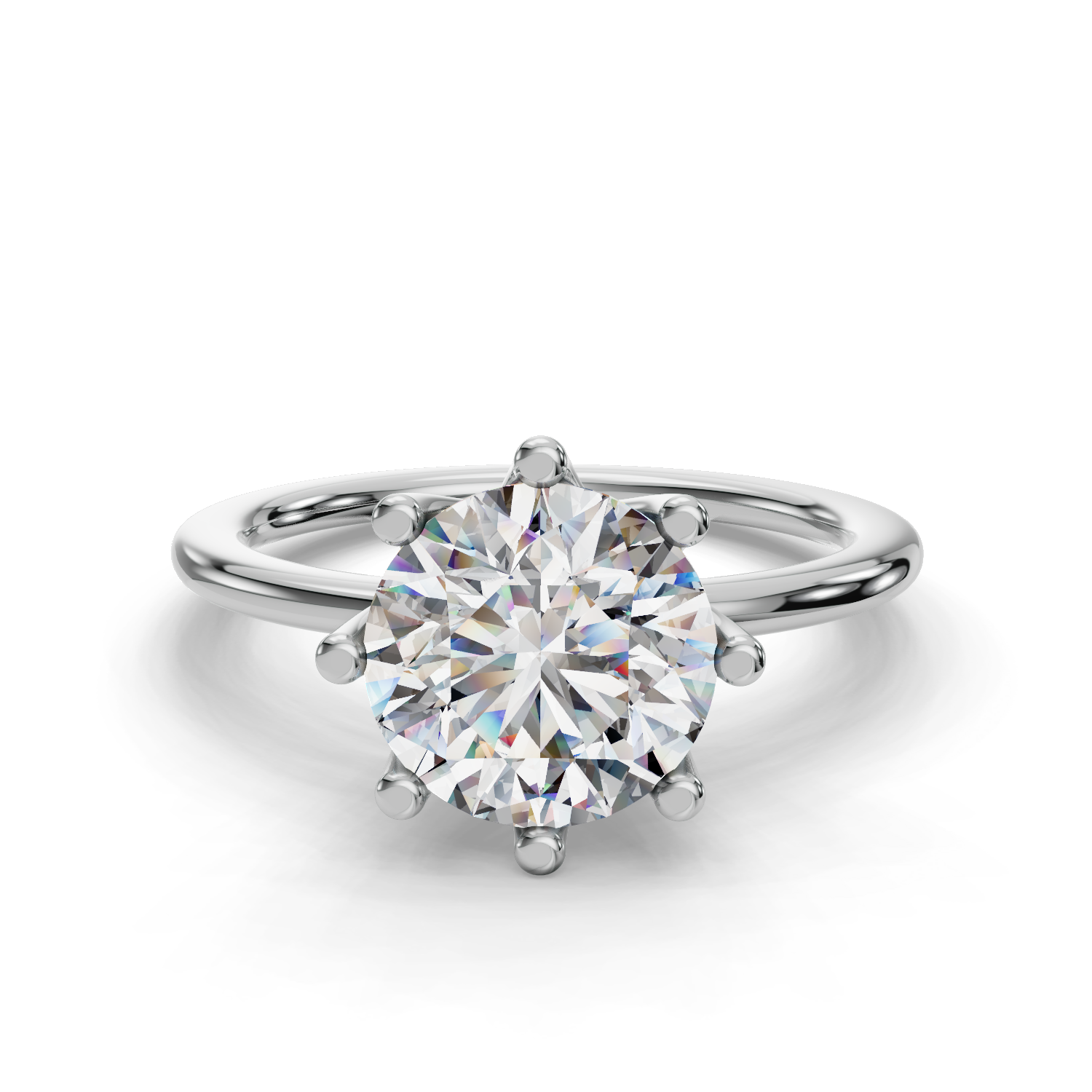 Castor Eight-Prong Solitaire Engagement Ring