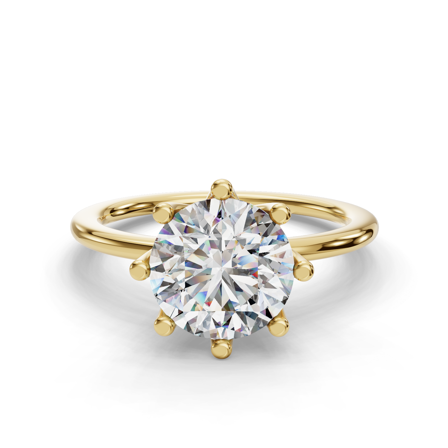 Castor Eight-Prong Solitaire Engagement Ring