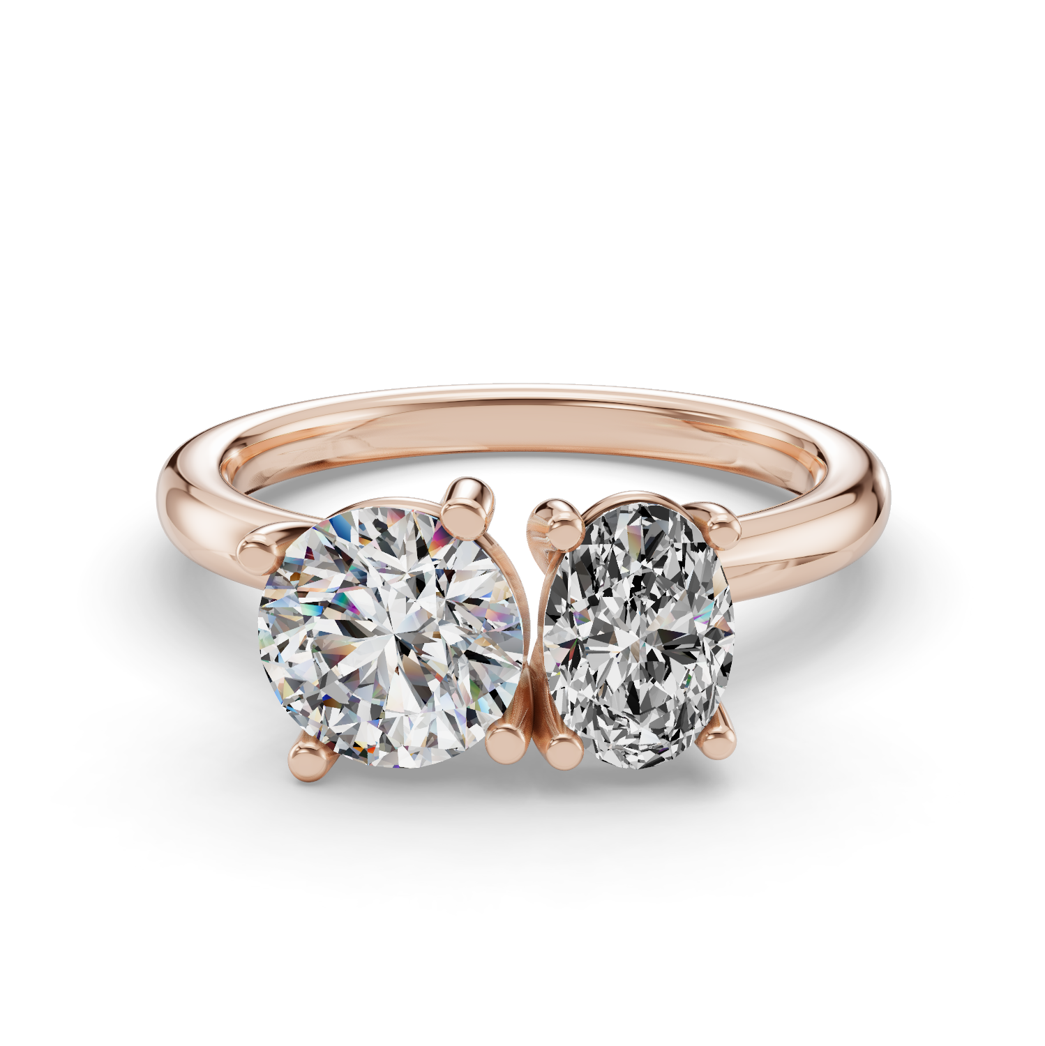 Andromeda Toi et Moi Engagement Ring