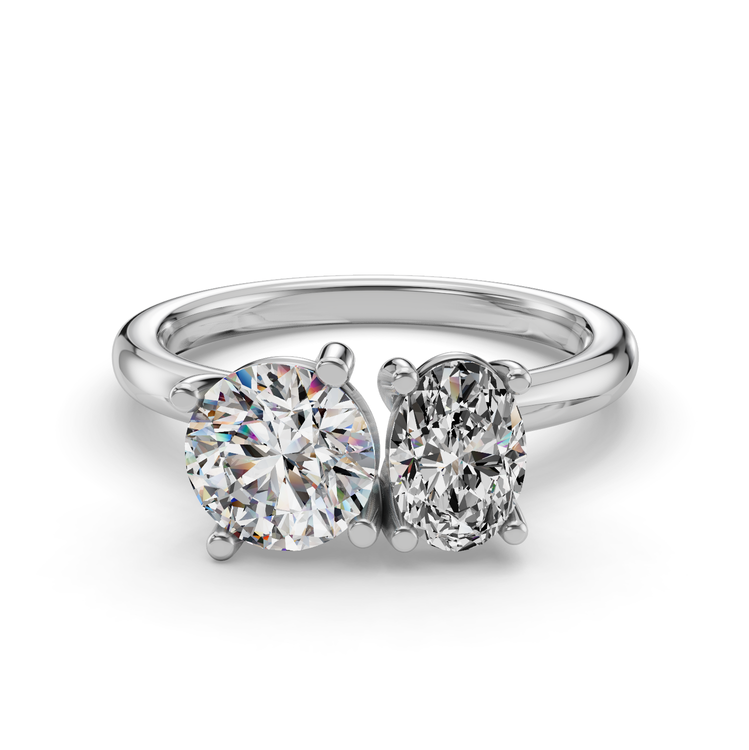 Andromeda Toi et Moi Engagement Ring