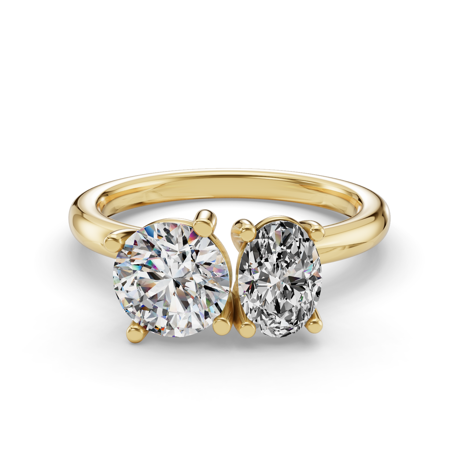 Andromeda Toi et Moi Engagement Ring