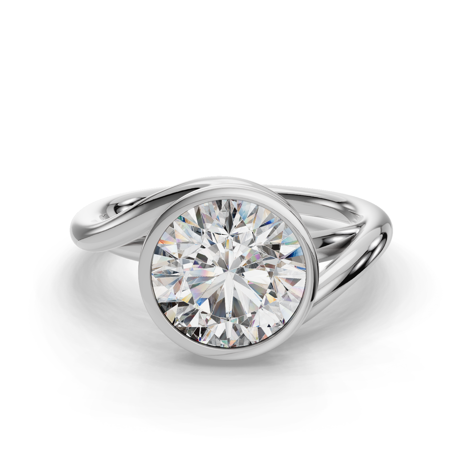 Embrace Bezel Engagement Ring