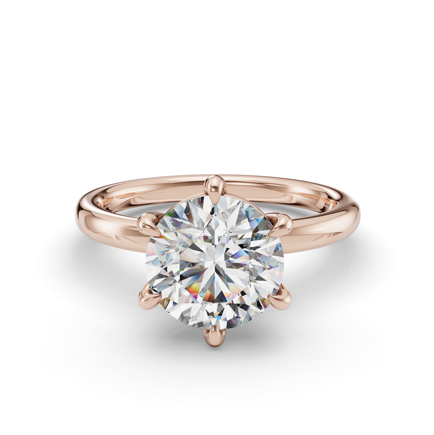 Okeanos Six-Prong Solitaire Engagement Ring